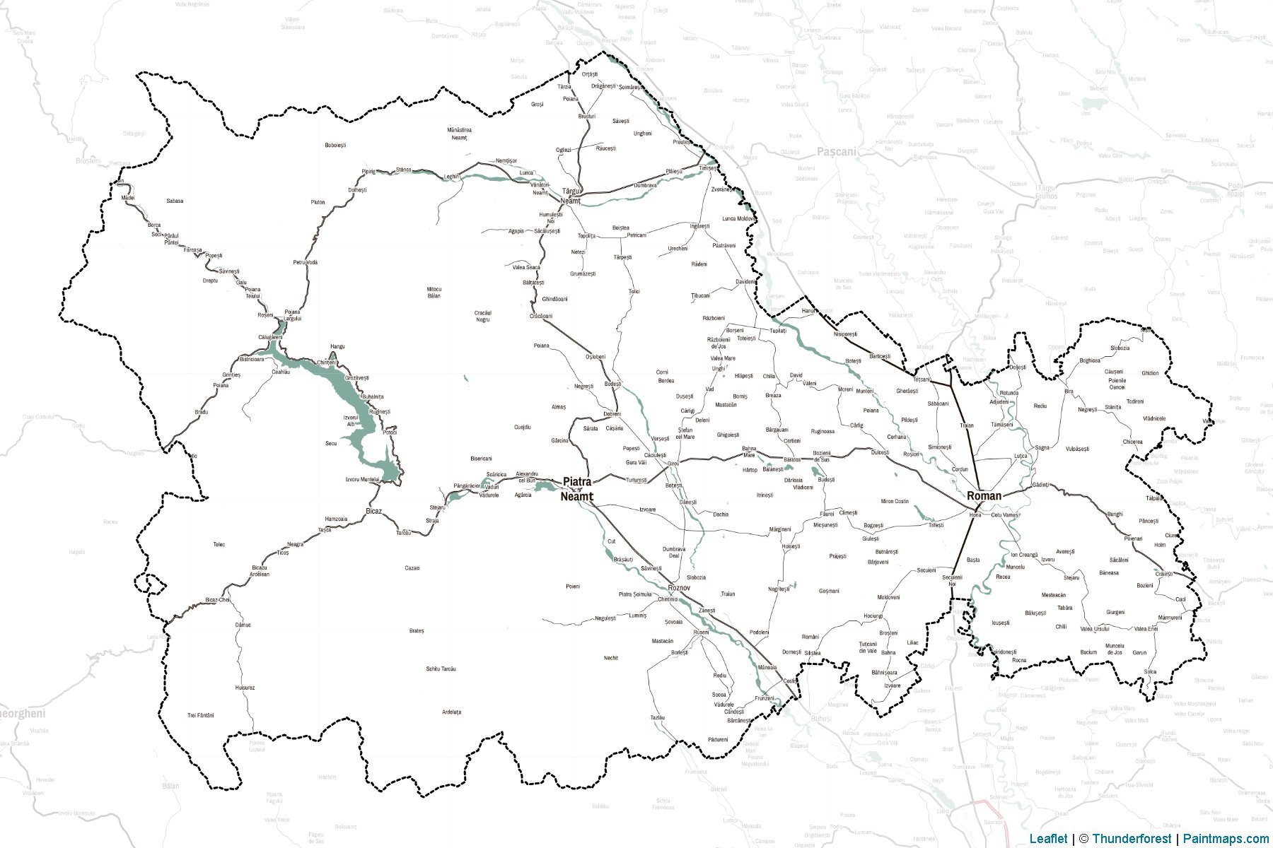 Neamţ (Romanya) Haritası Örnekleri-2