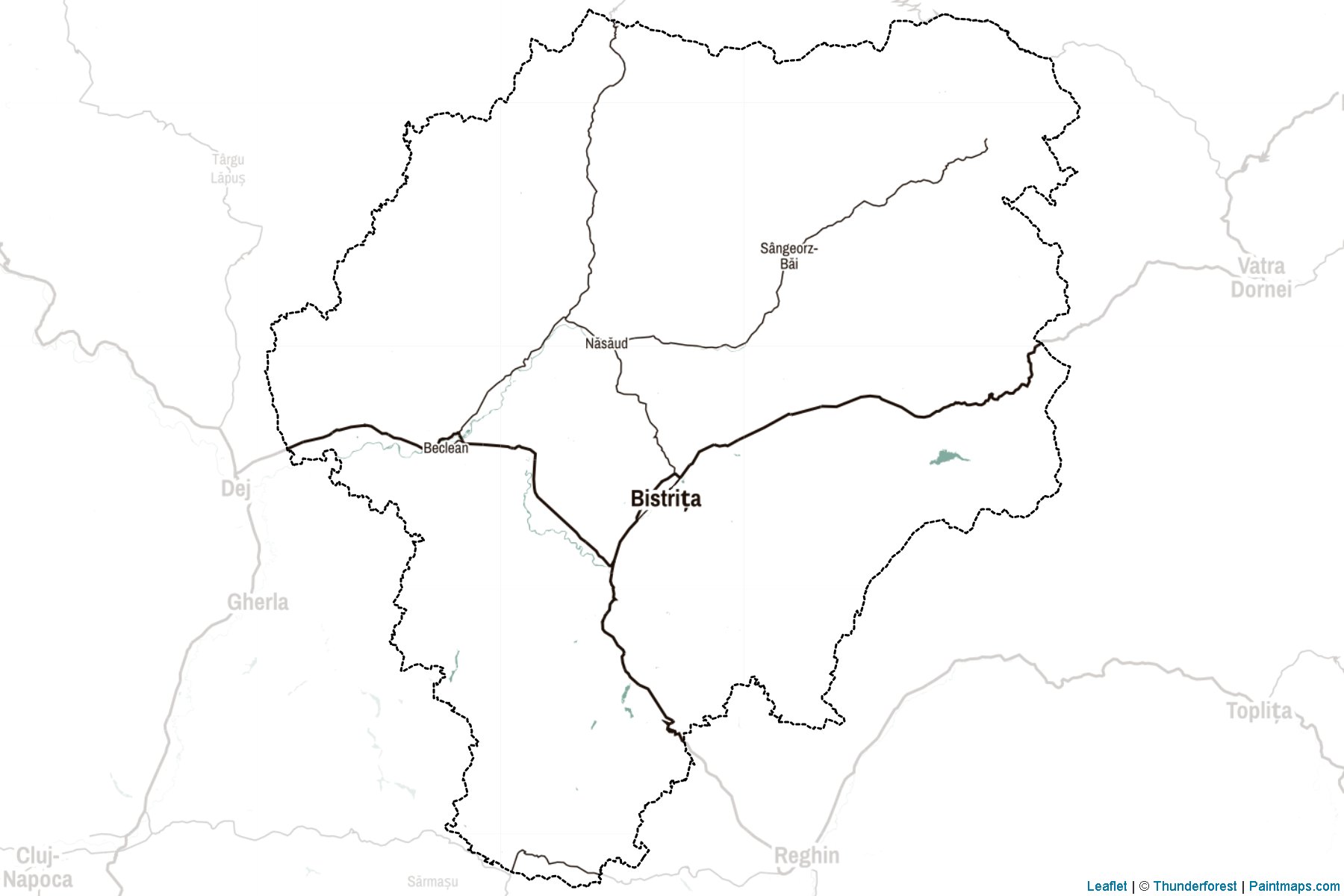 Bistrita-Nasaud (Romania) Map Cropping Samples-2