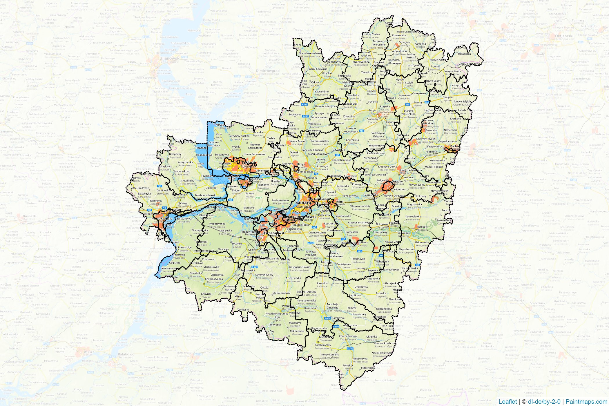 Samara (Russia) Map Cropping Samples-1