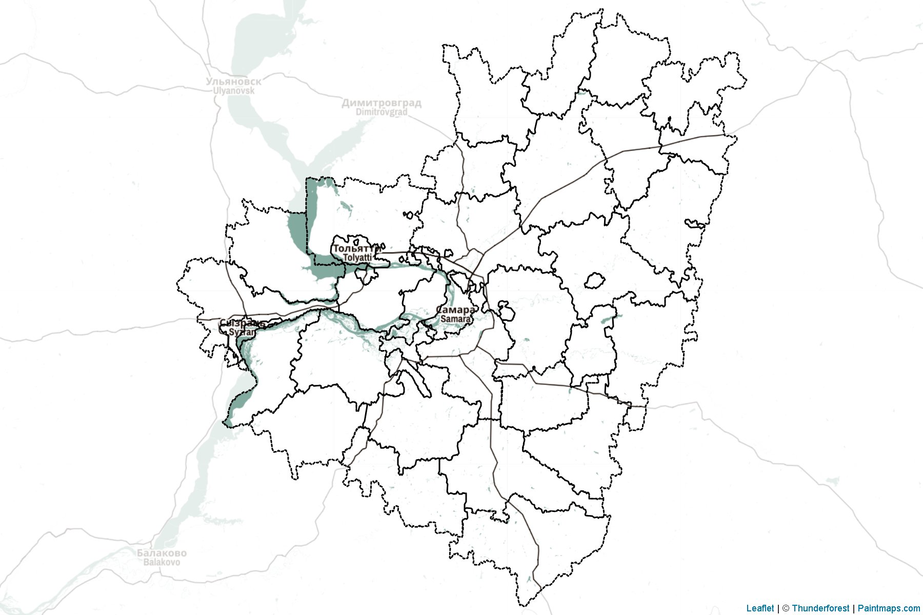 Samara (Russia) Map Cropping Samples-2