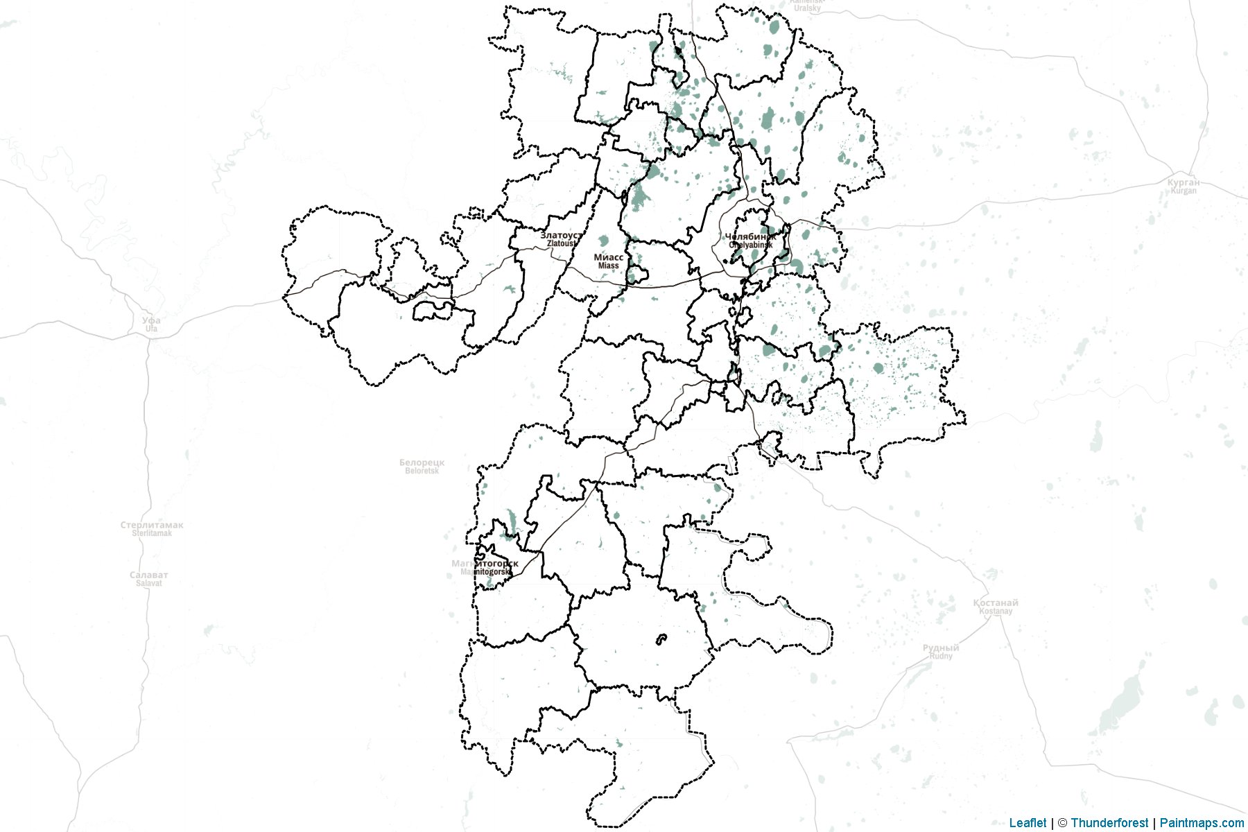 Chelyabinsk (Russia) Map Cropping Samples-2