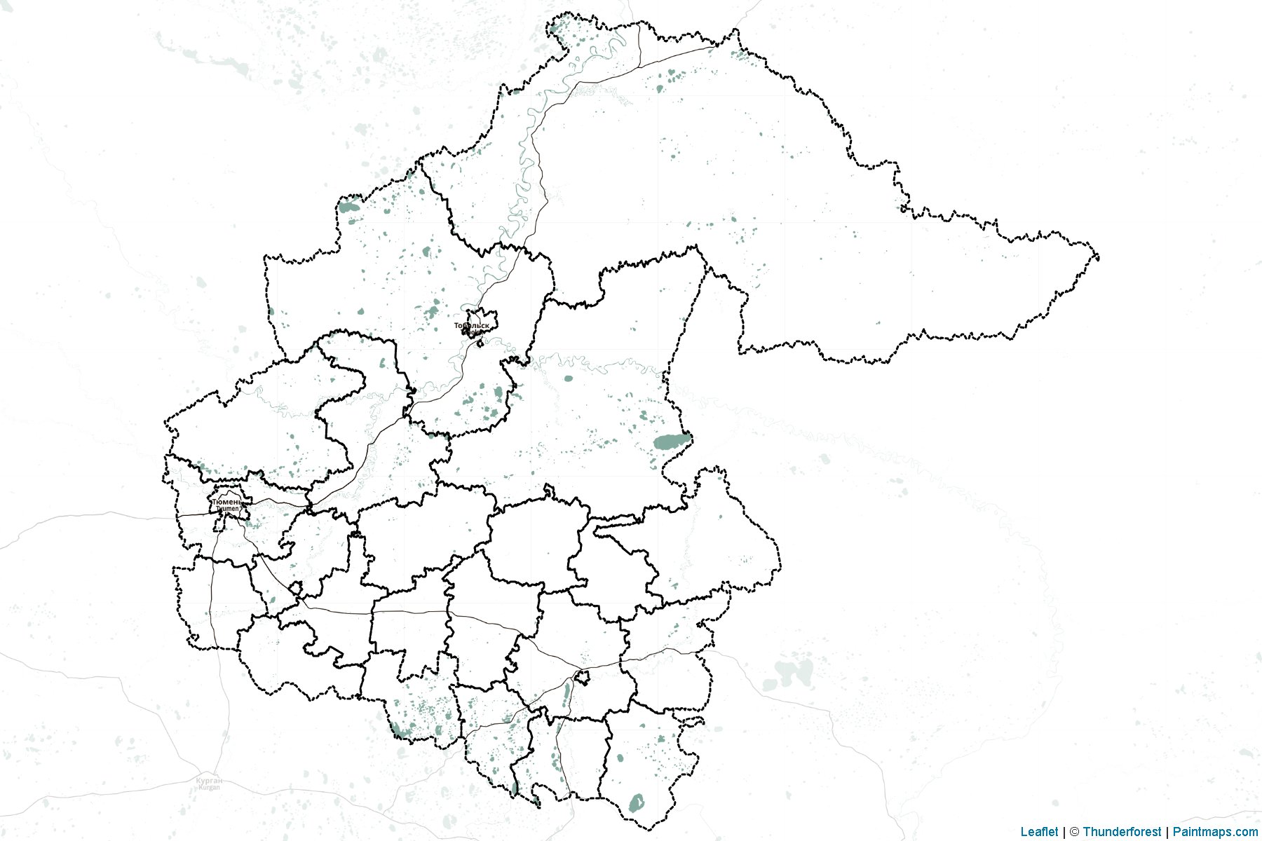 Tyumen (Russia) Map Cropping Samples-2