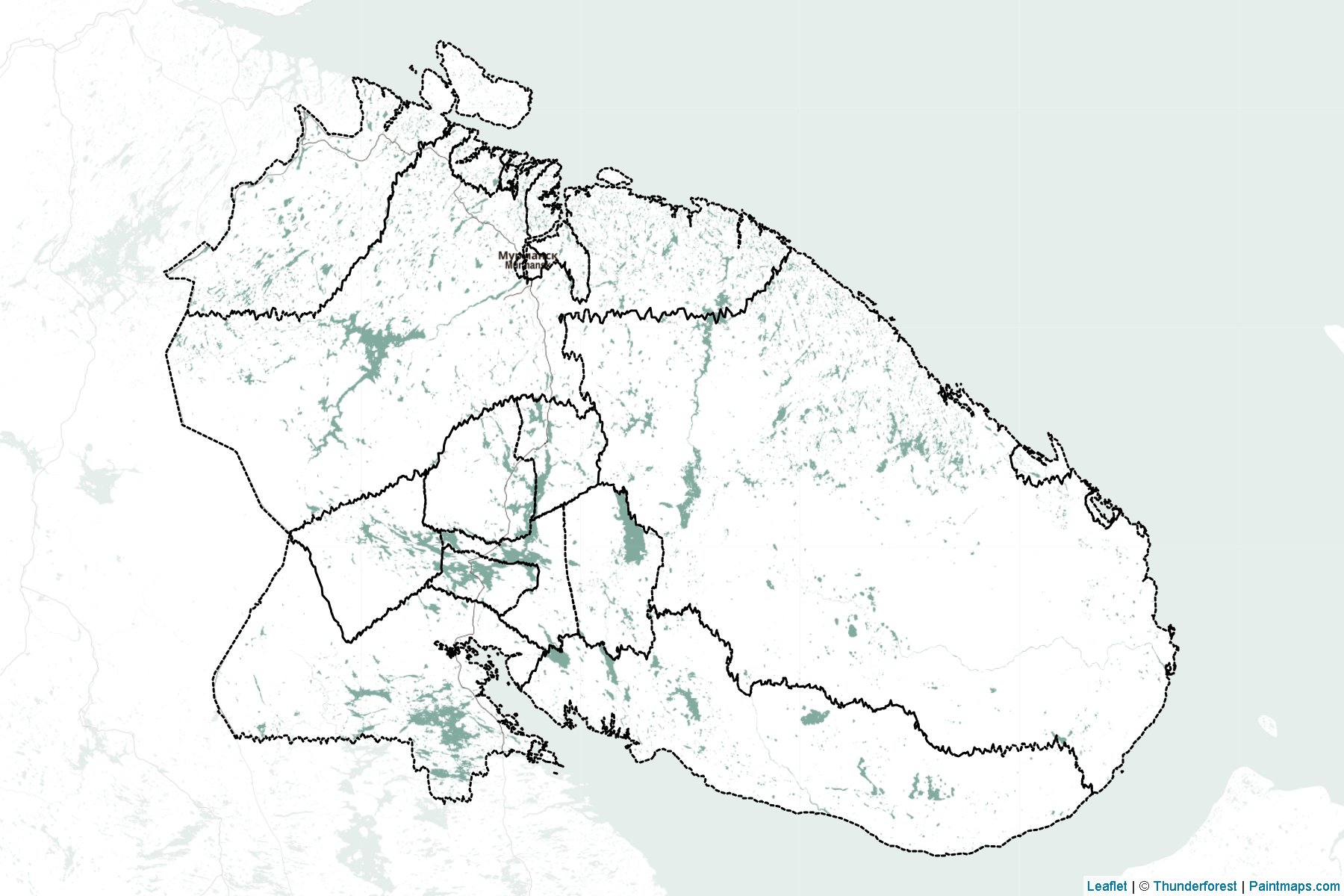 Murmansk (Russia) Map Cropping Samples-2