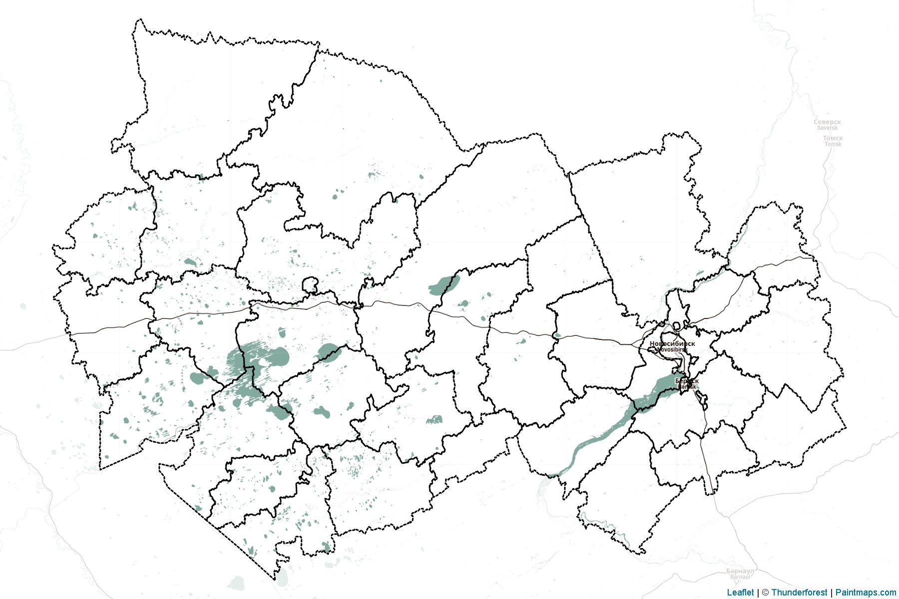 Novosibirsk (Russia) Map Cropping Samples-2