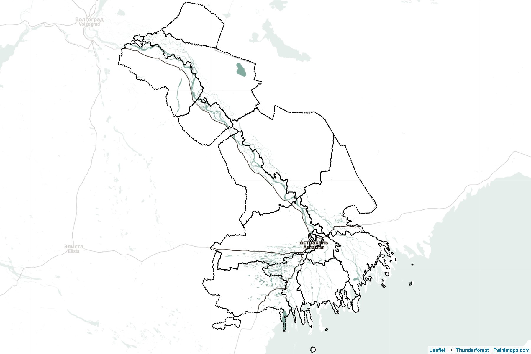 Astrahan (Rusya) Haritası Örnekleri-2