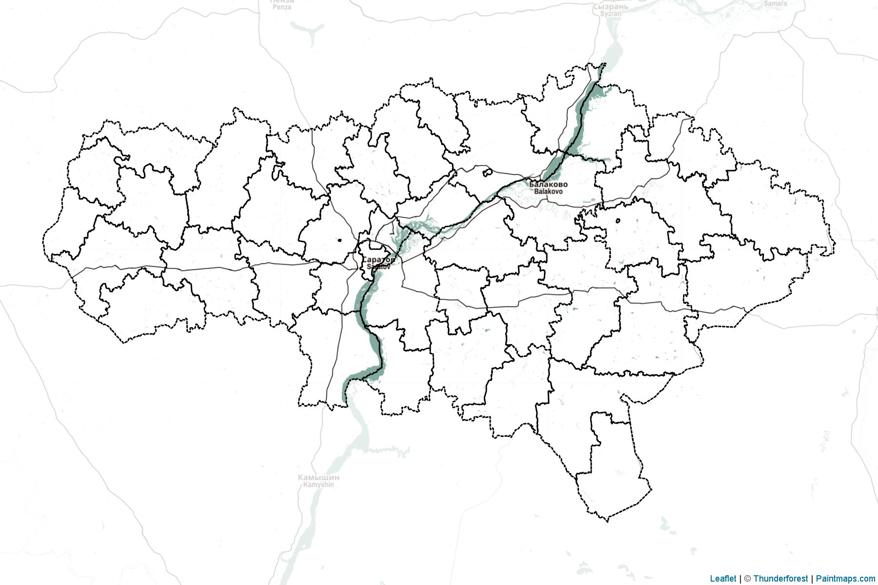 Saratov (Russia) Map Cropping Samples-2