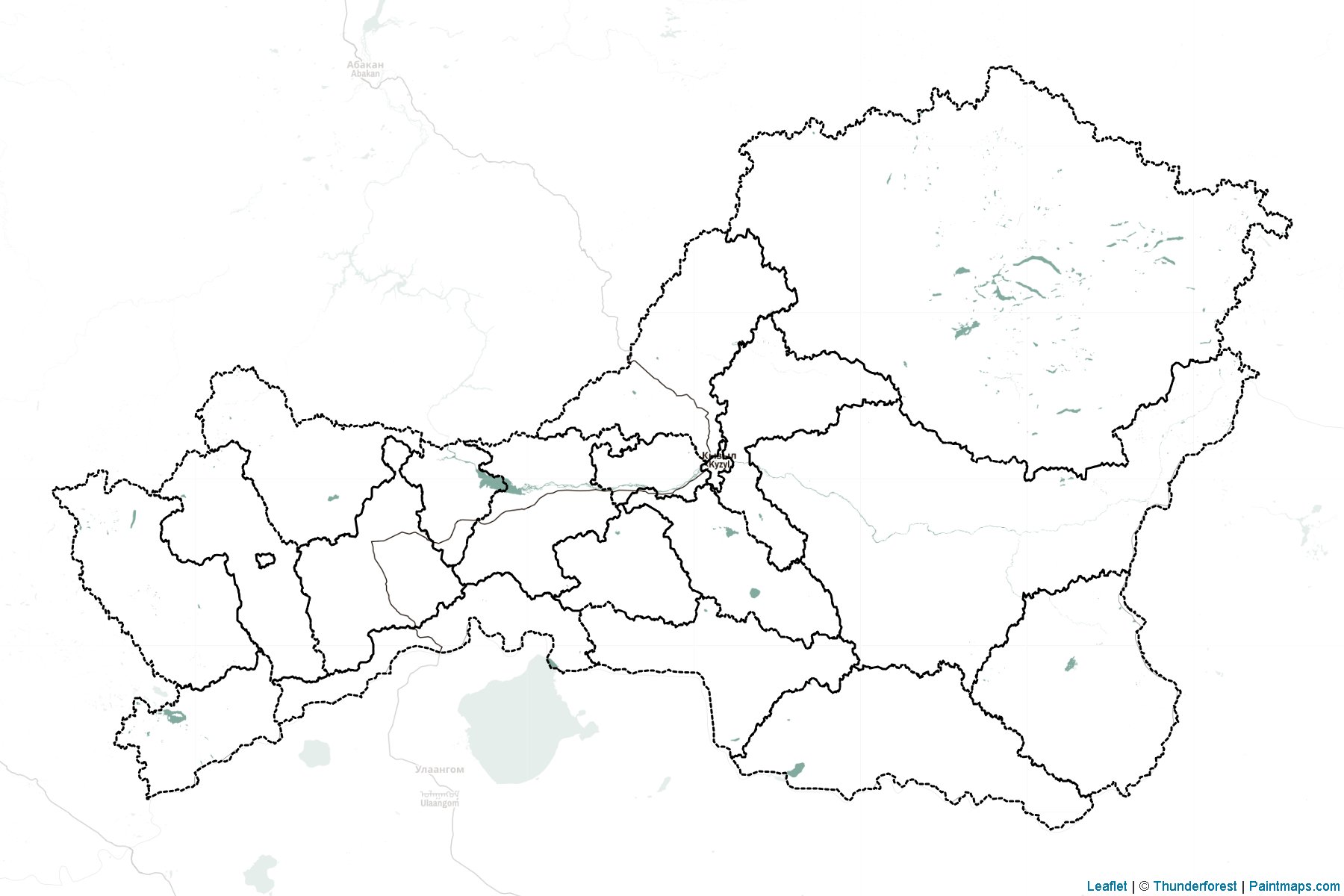 Tuva (Russia) Map Cropping Samples-2