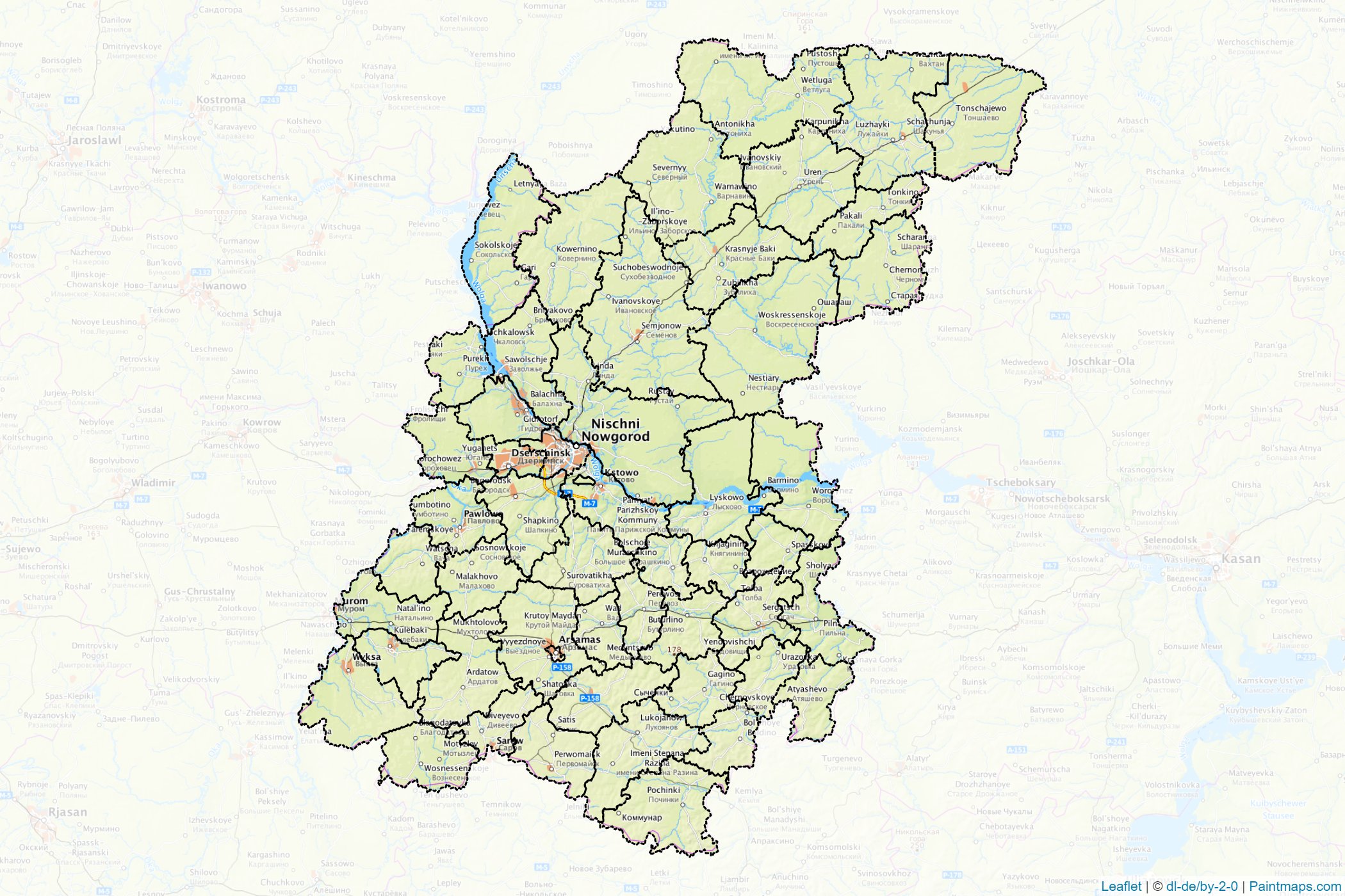 Nizhny Novgorod (Russia) Map Cropping Samples-1