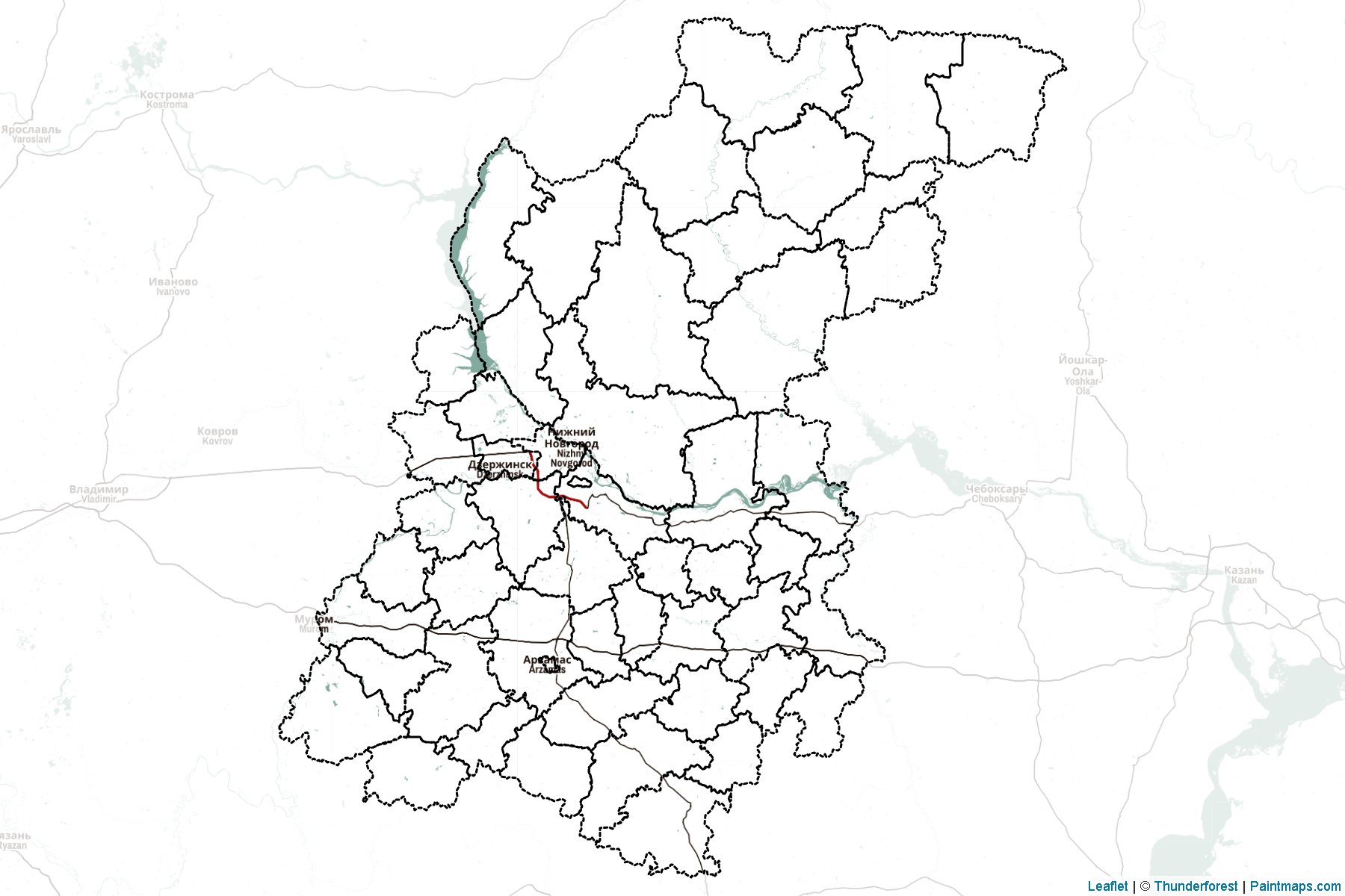 Nizhny Novgorod (Russia) Map Cropping Samples-2