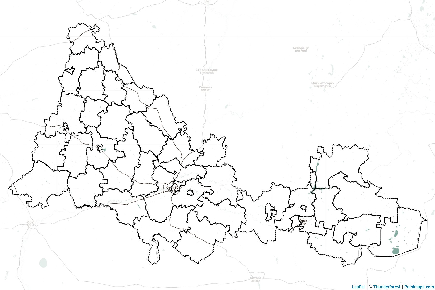 Muestras de recorte de mapas Orenburg (Federación Rusa)-2