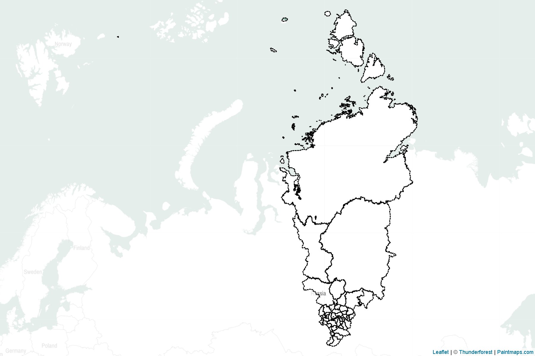 Muestras de recorte de mapas Krasnoyarsk (Federación Rusa)-2