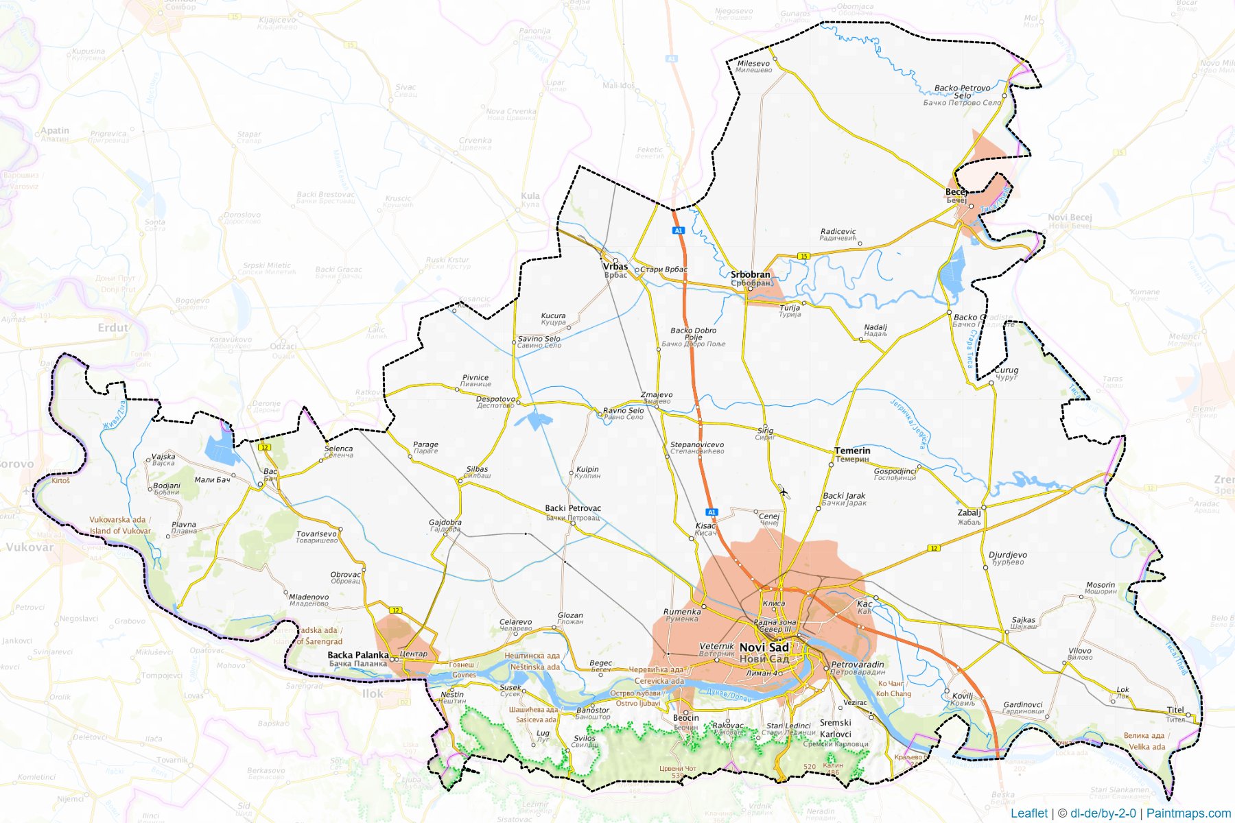 South Backa (Vojvodina) Map Cropping Samples-1