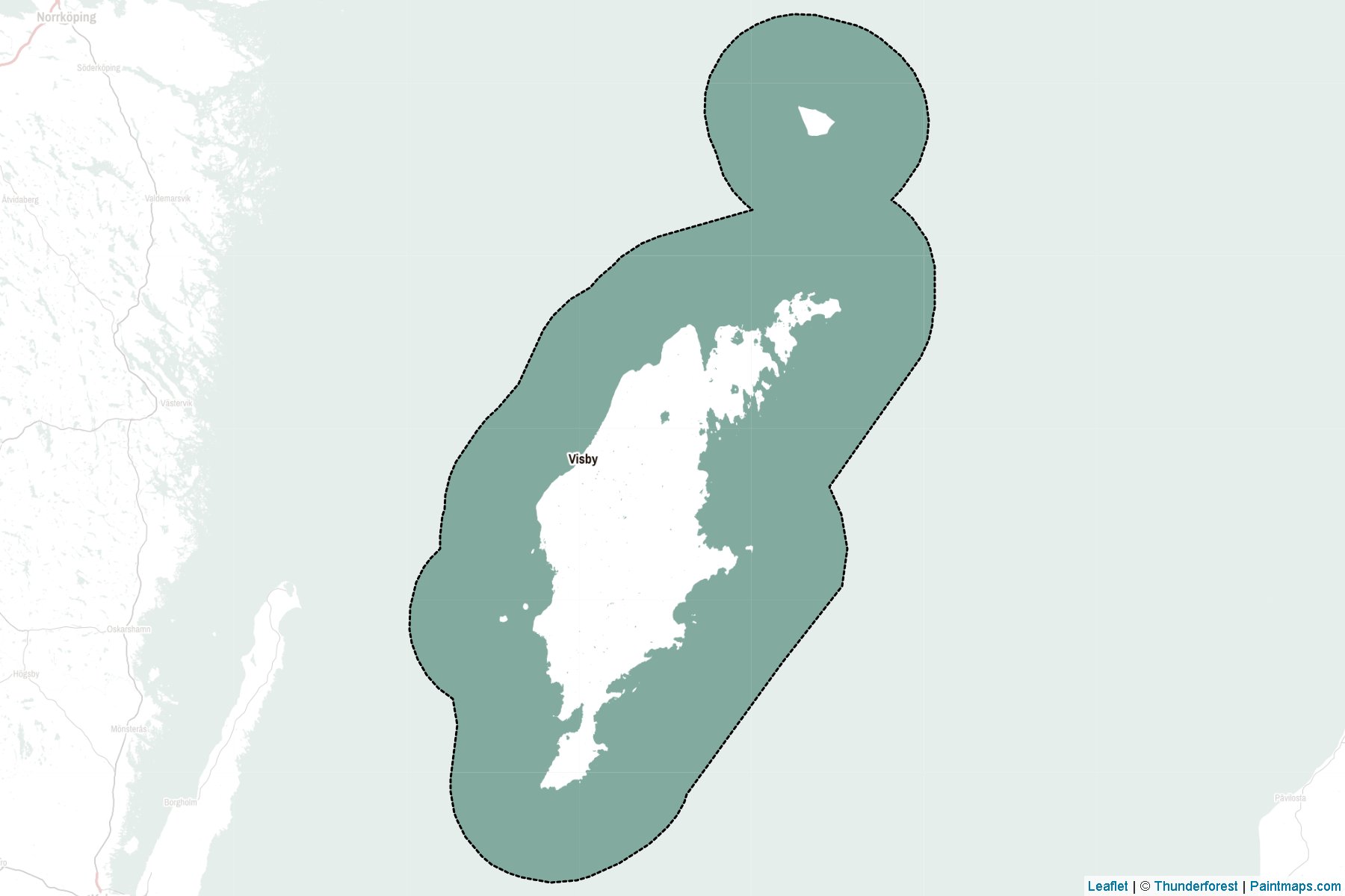 Muestras de recorte de mapas Gotland (Suecia)-2