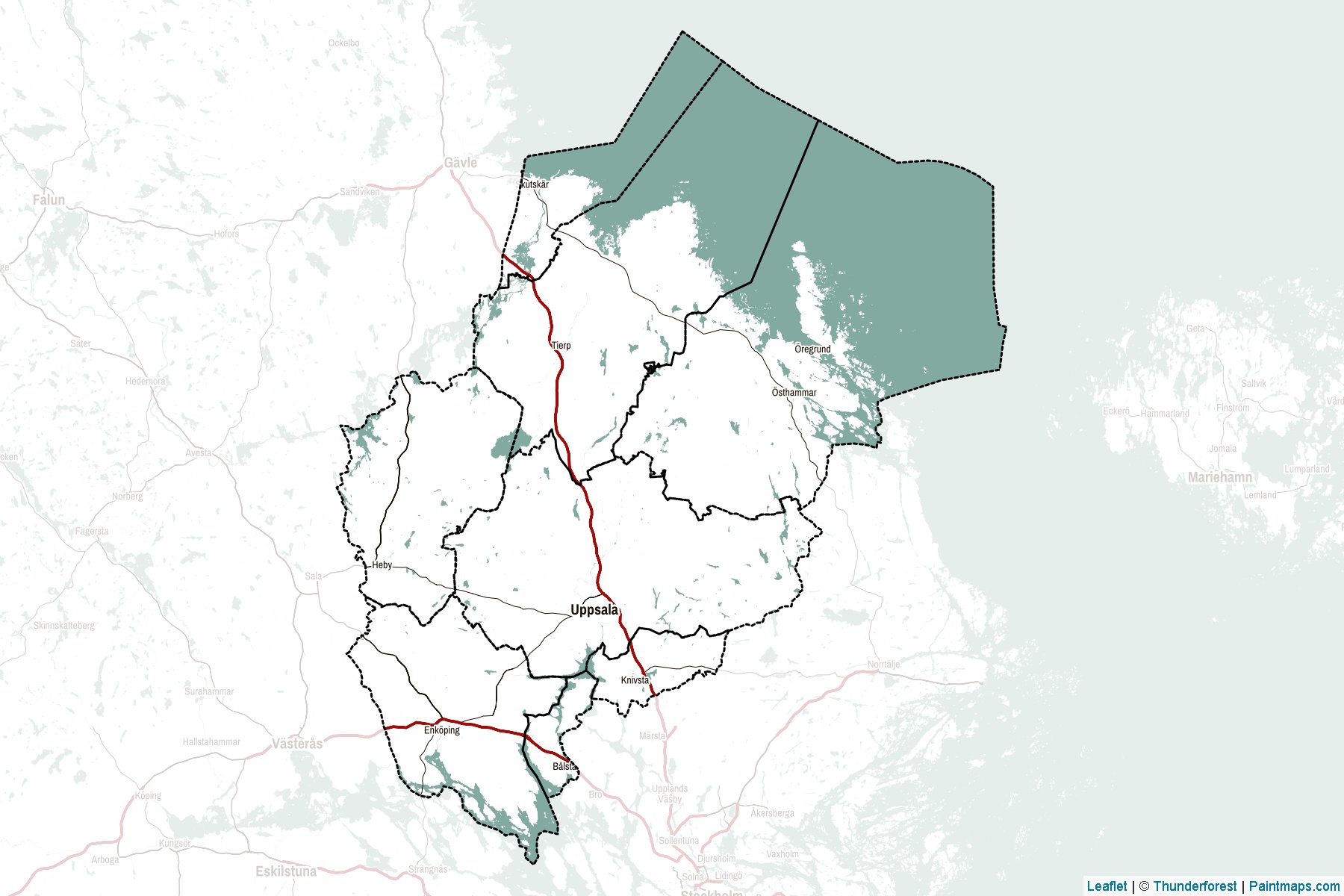 Muestras de recorte de mapas Uppsala (Suecia)-2