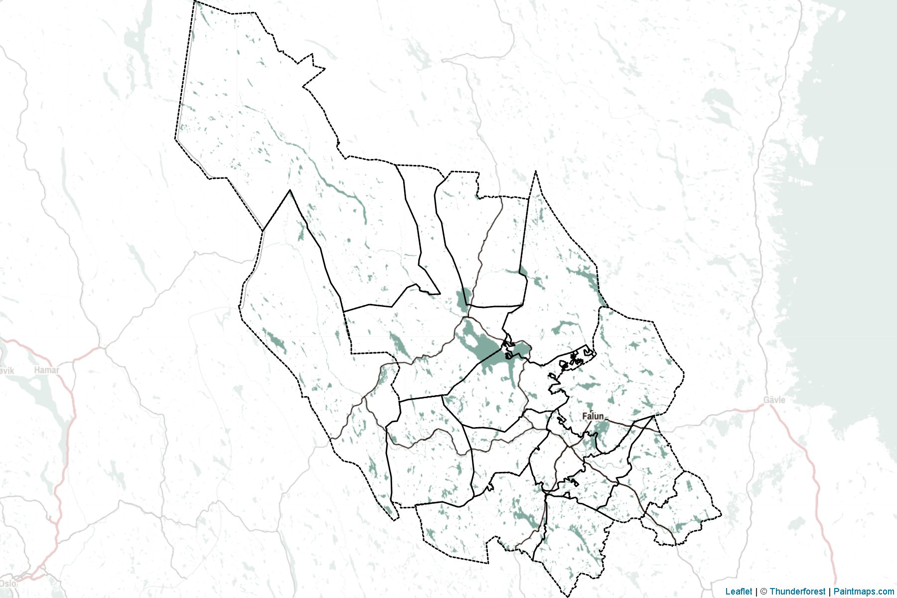 Dalarna (Sweden) Map Cropping Samples-2