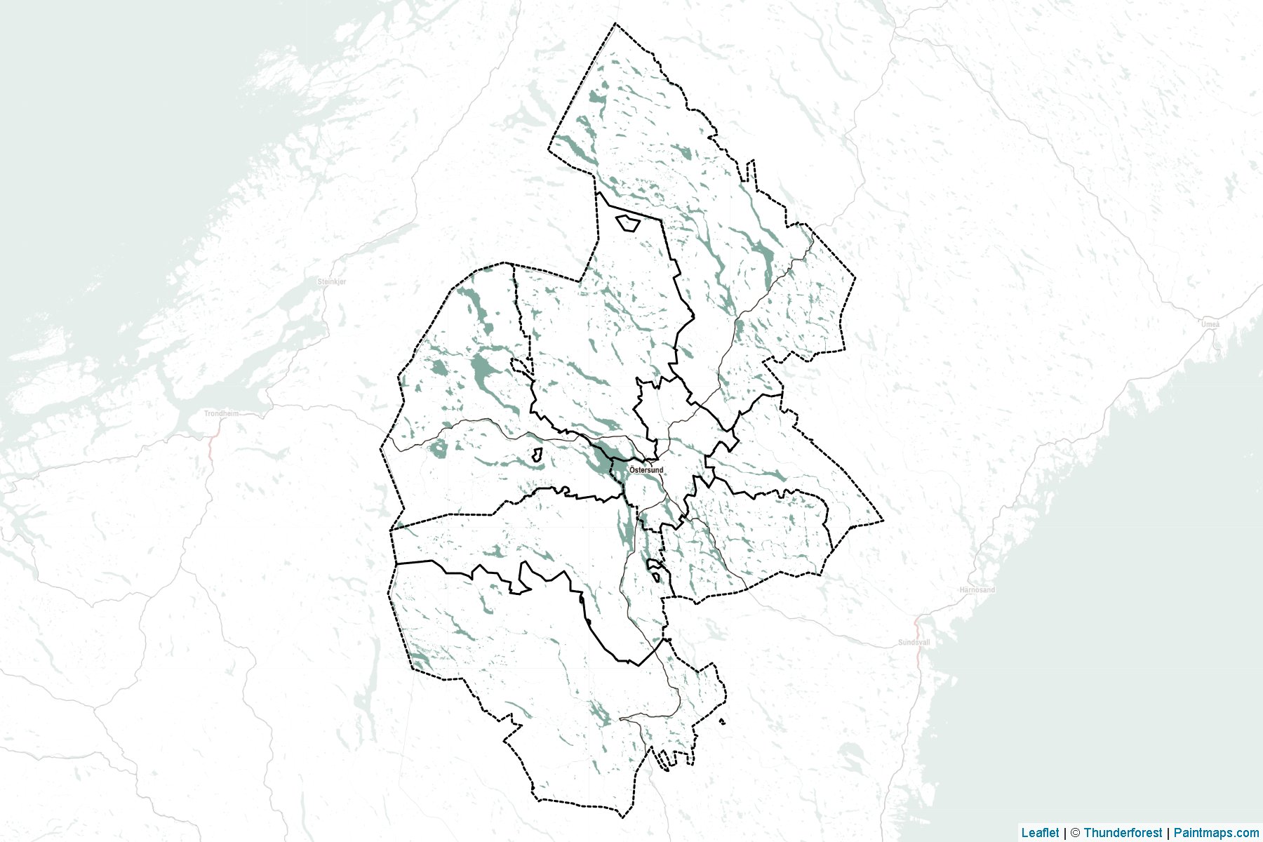 Jamtland (Sweden) Map Cropping Samples-2