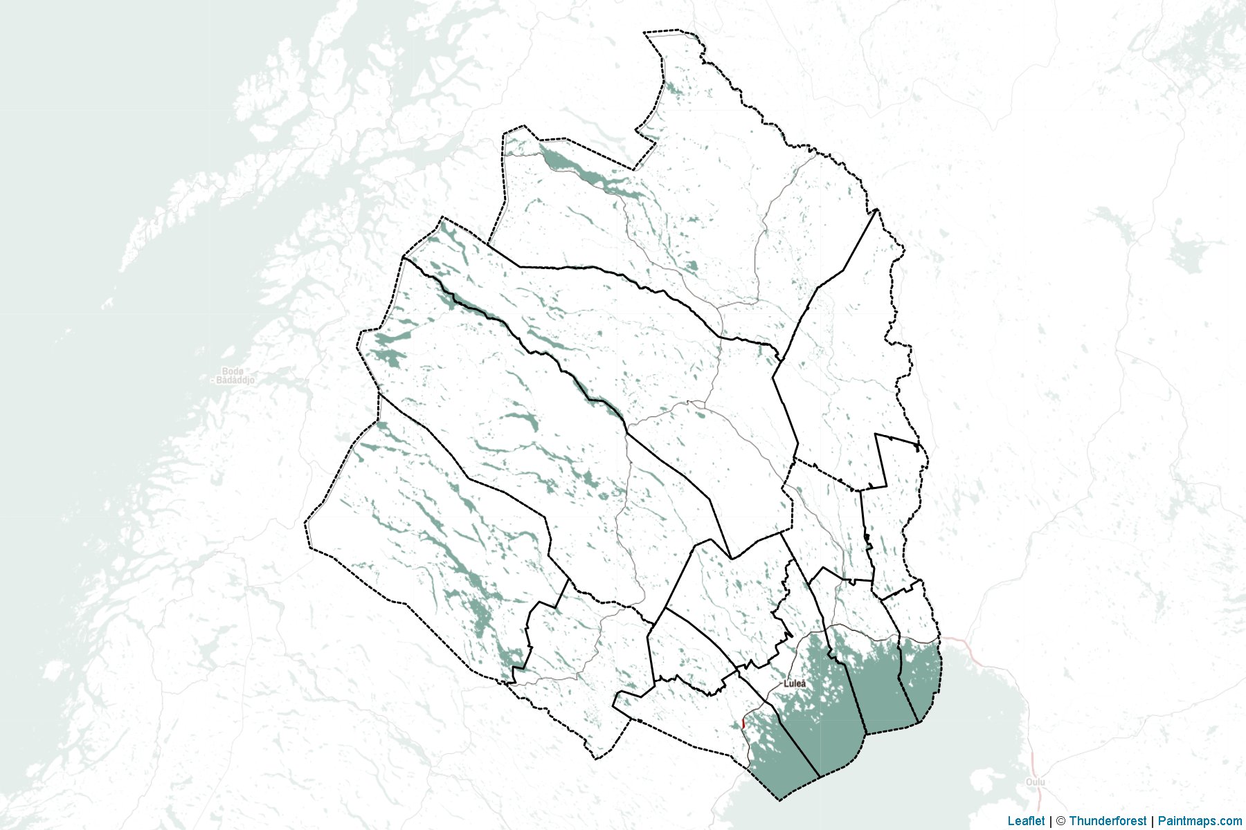 Norrbotten (Sweden) Map Cropping Samples-2