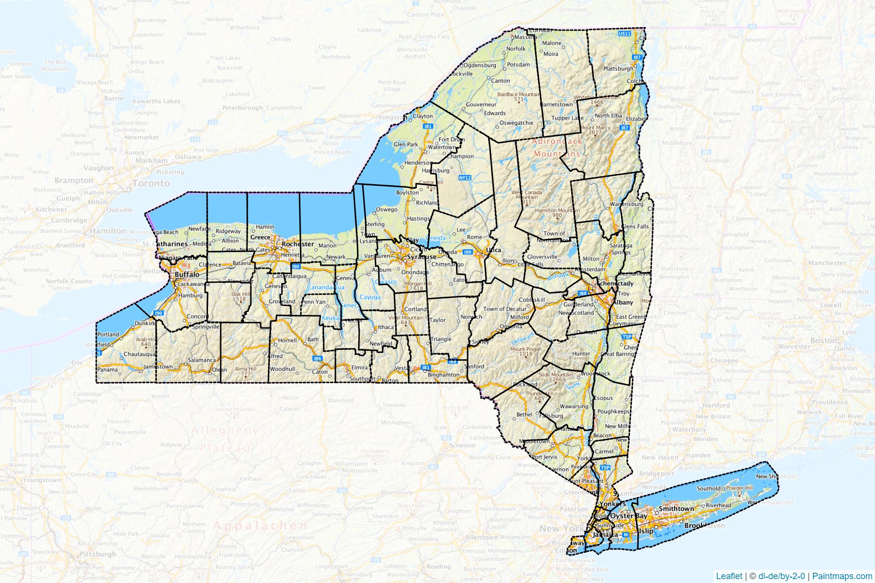 New York (United States) Map Cropping Samples-1