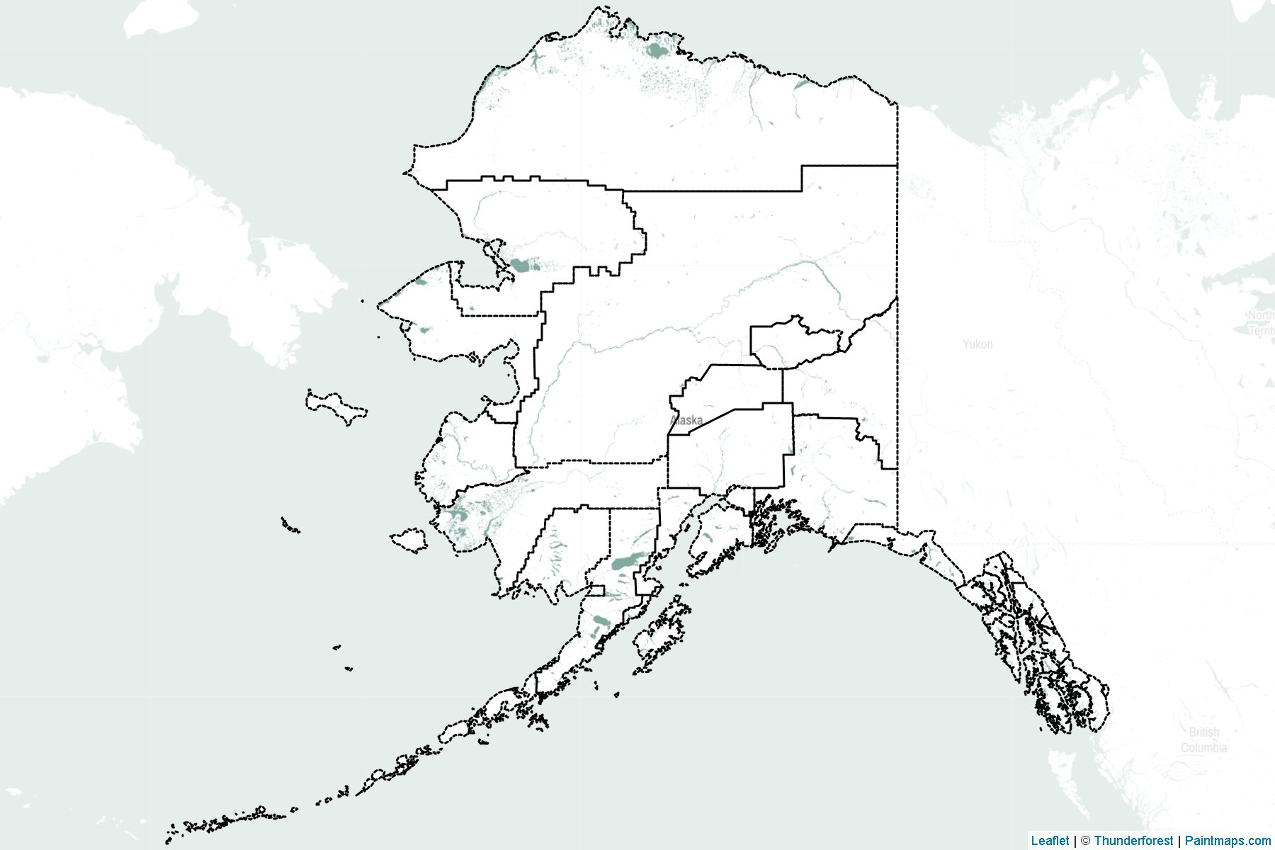 Alaska (United States) Map Cropping Samples-2