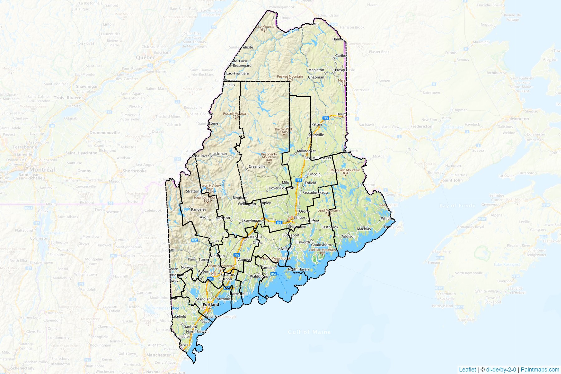 Maine (United States) Map Cropping Samples-1