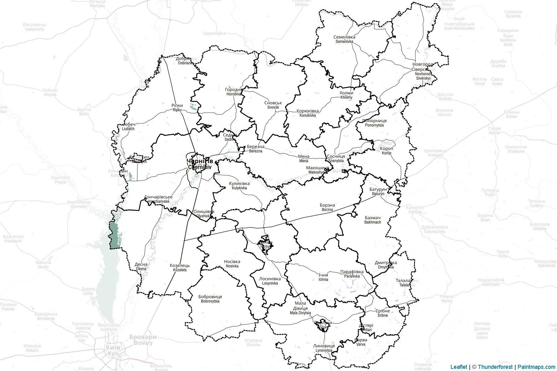 Chernihiv (Ukraine) Map Cropping Samples-2