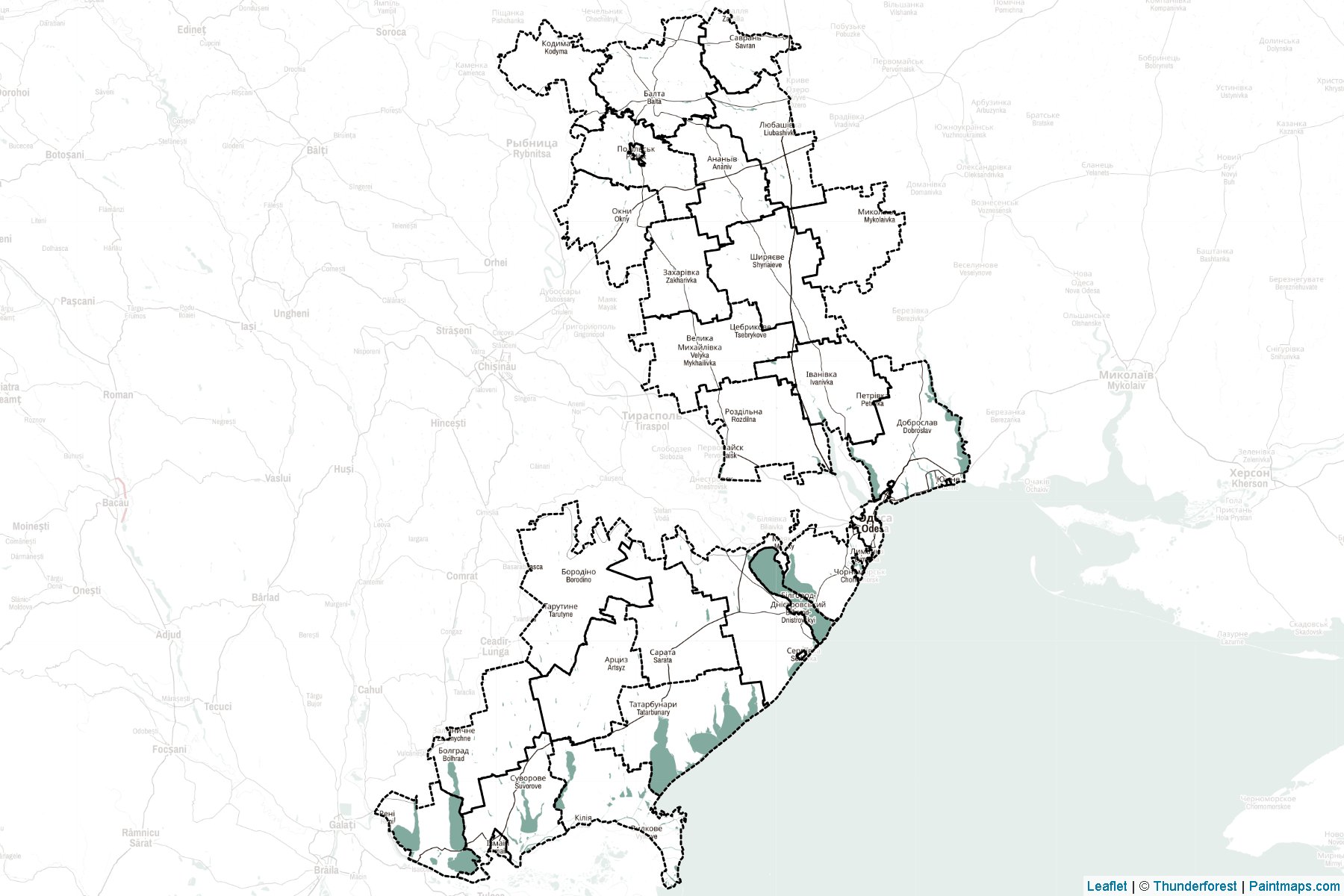 Muestras de recorte de mapas Odessa (Ucrania)-2