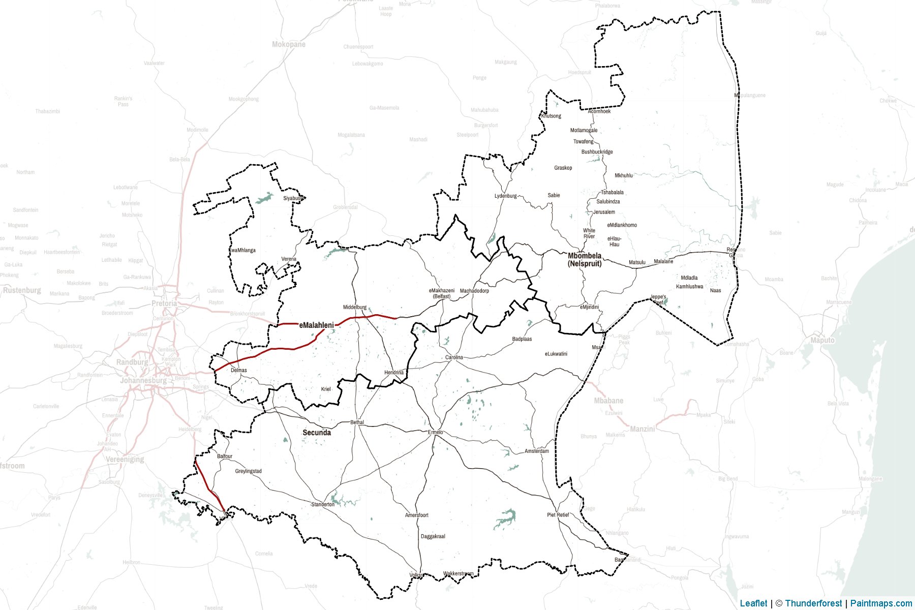 Mpumalanga (South Africa) Map Cropping Samples-2