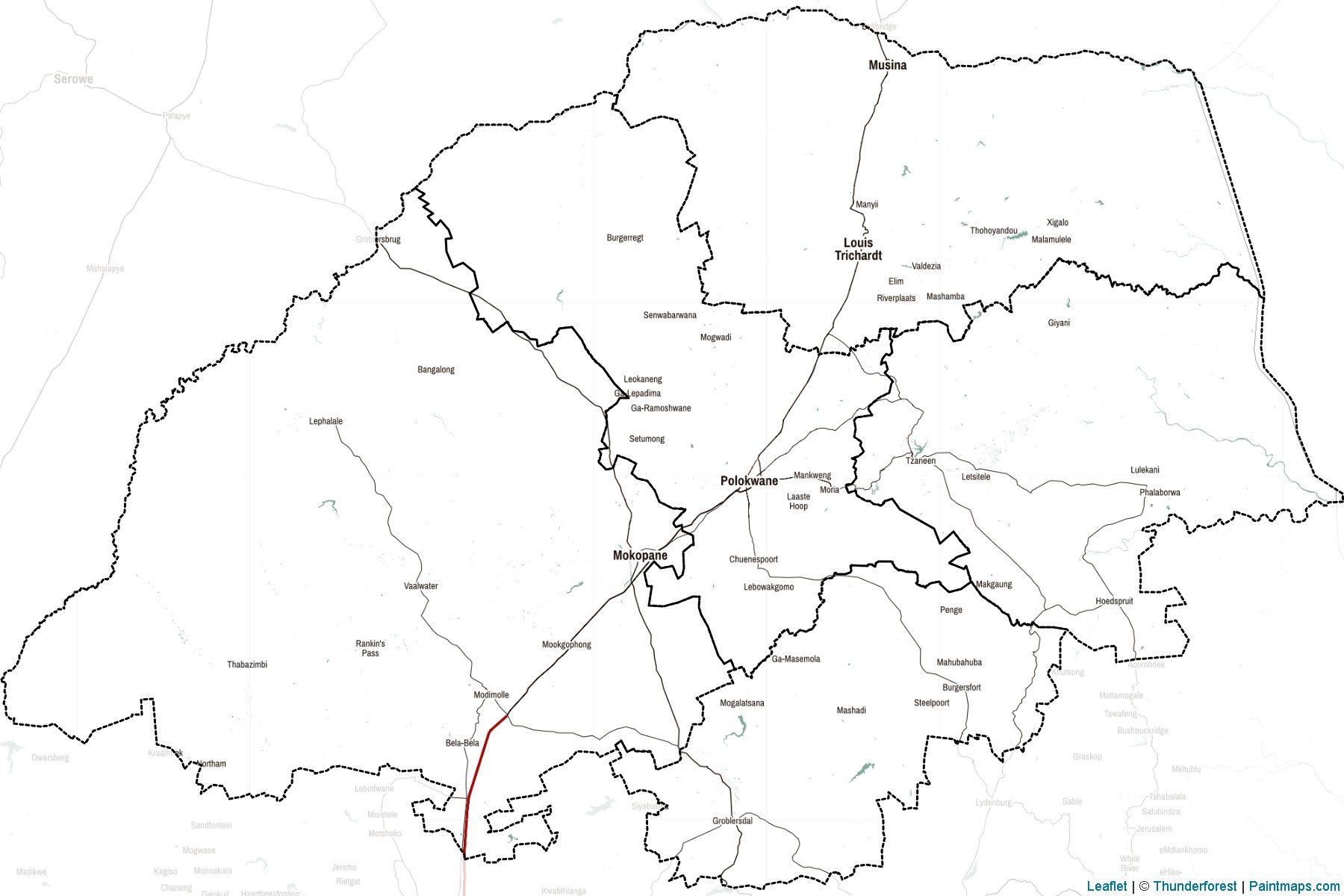 Limpopo (South Africa) Map Cropping Samples-2