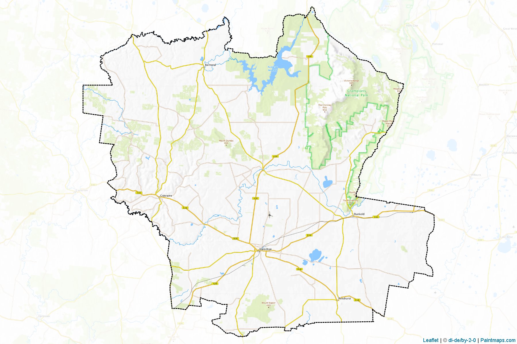 Southern Grampians (Victoria) Map Cropping Samples-1