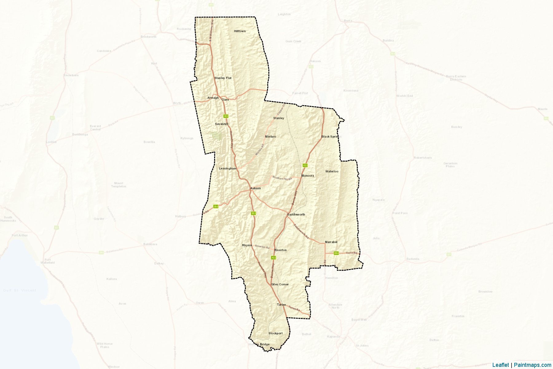 Clare and Gilbert Valleys (South Australia) Map Cropping Samples-2