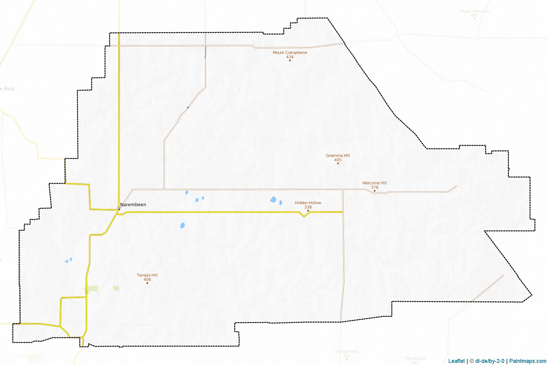 Narembeen (Western Australia) Map Cropping Samples-1