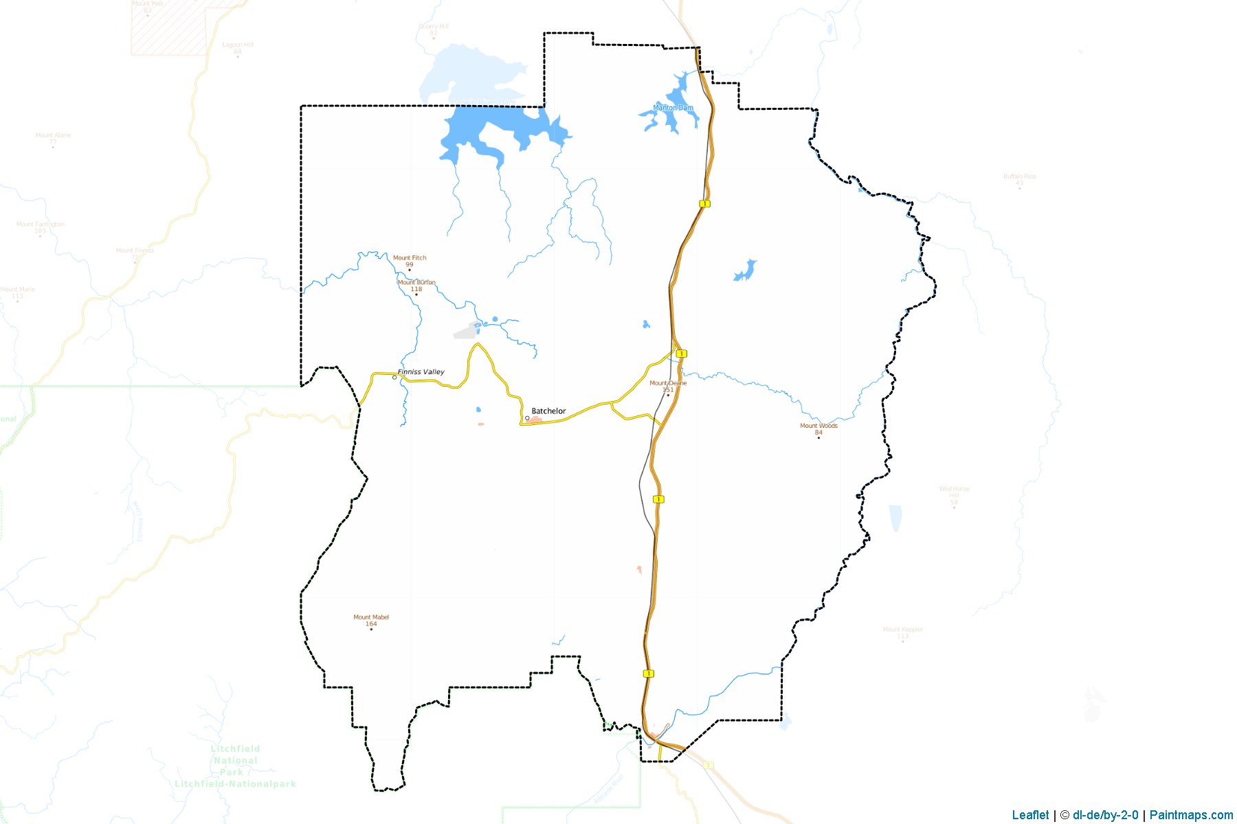 Coomalie (Northern Territory) Map Cropping Samples-1