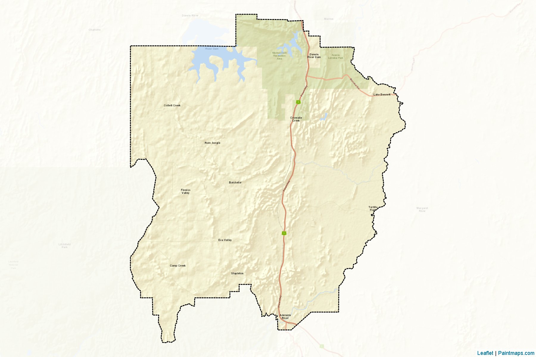 Coomalie (Northern Territory) Map Cropping Samples-2