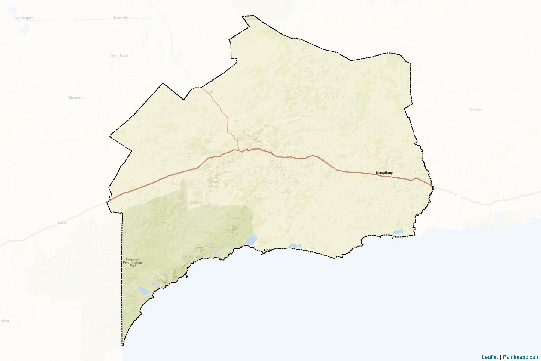 Ravensthorpe (Western Australia) Map Cropping Samples-2