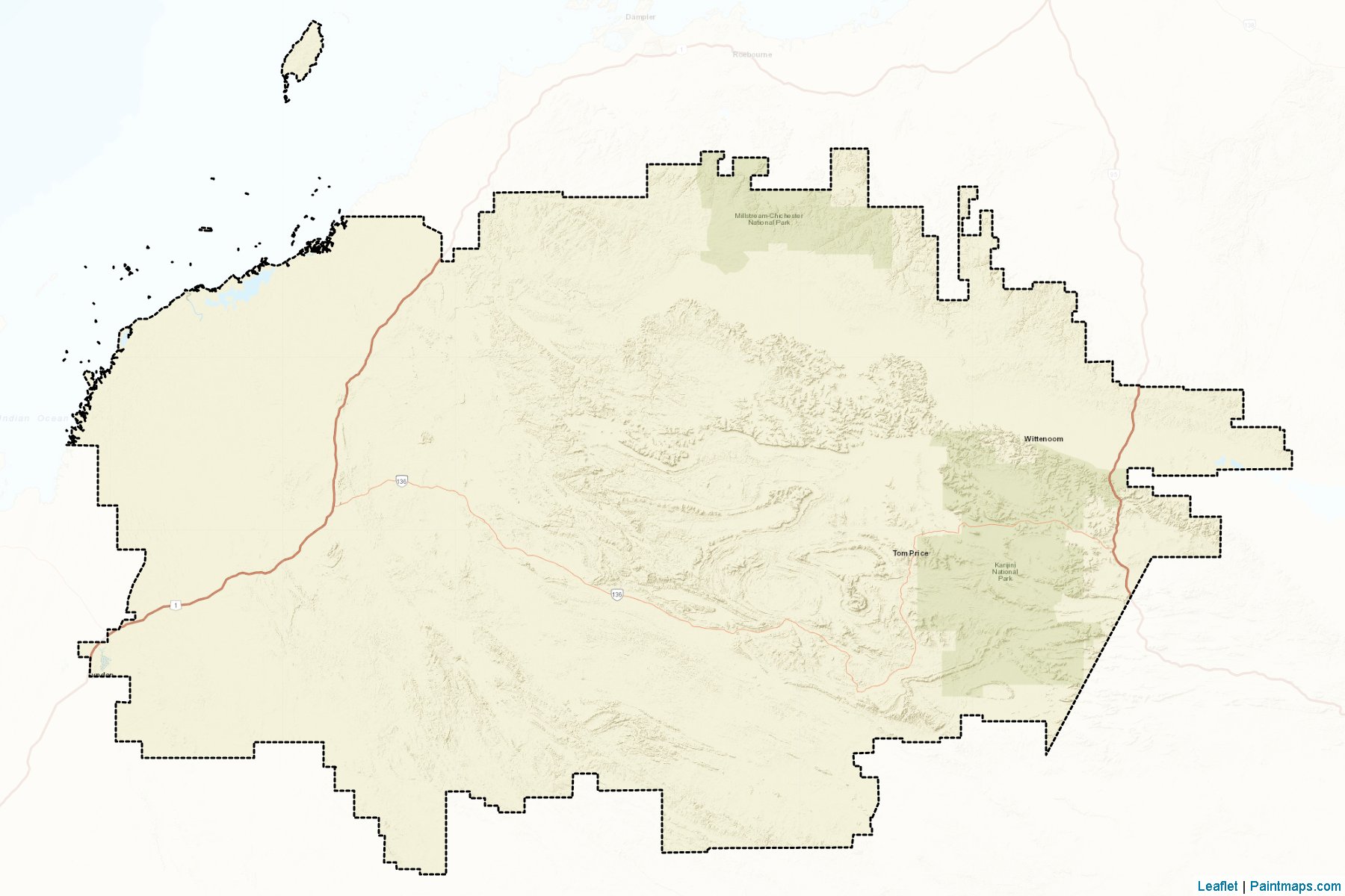 Ashburton (Western Australia) Map Cropping Samples-2