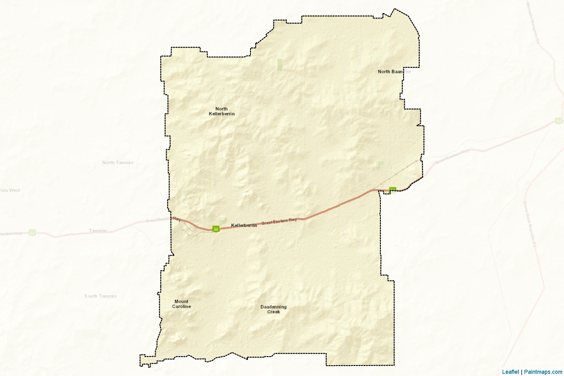 Kellerberrin (Western Australia) Map Cropping Samples-2