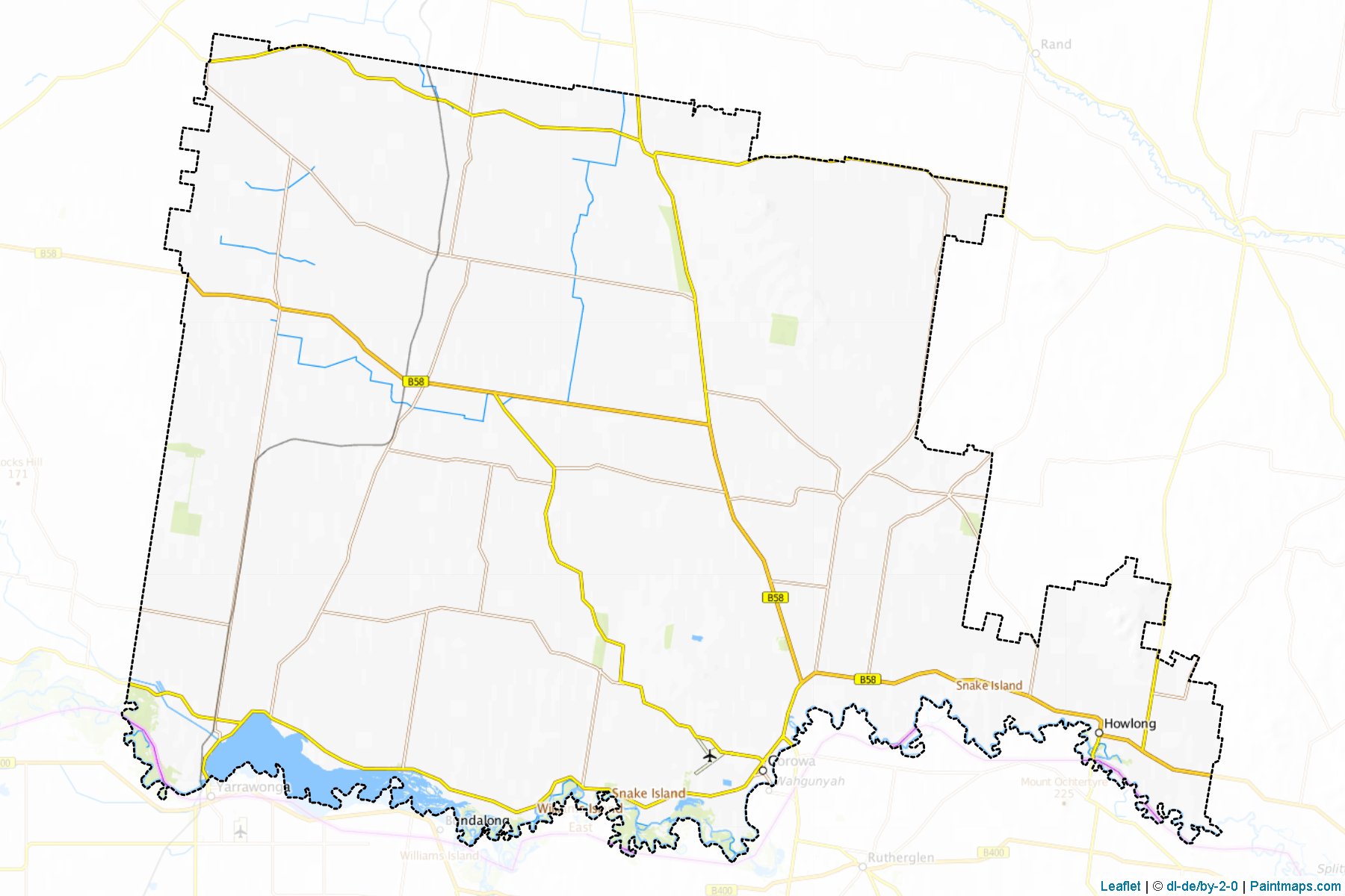 Corowa Shire (Yeni Güney Galler) Haritası Örnekleri-1