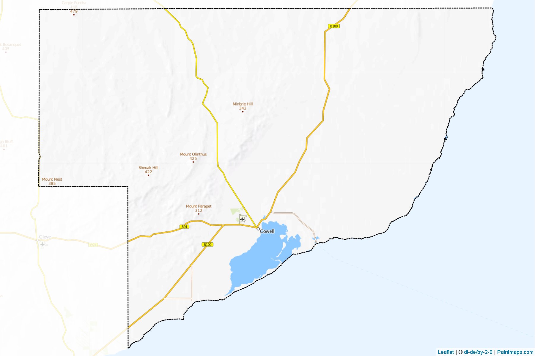 Franklin Harbour (South Australia) Map Cropping Samples-1