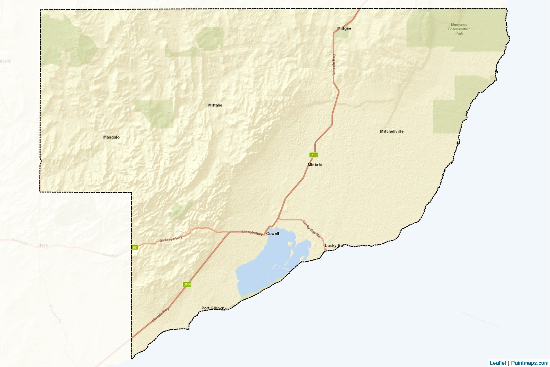 Franklin Harbour (South Australia) Map Cropping Samples-2