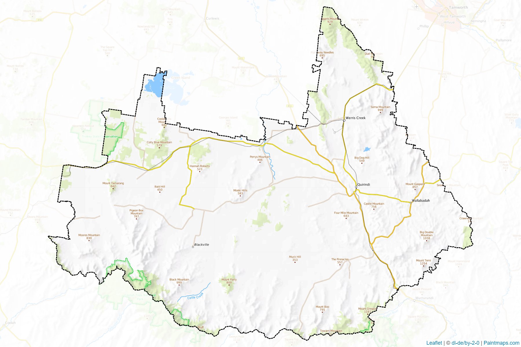 Liverpool Plains (New South Wales) Map Cropping Samples-1