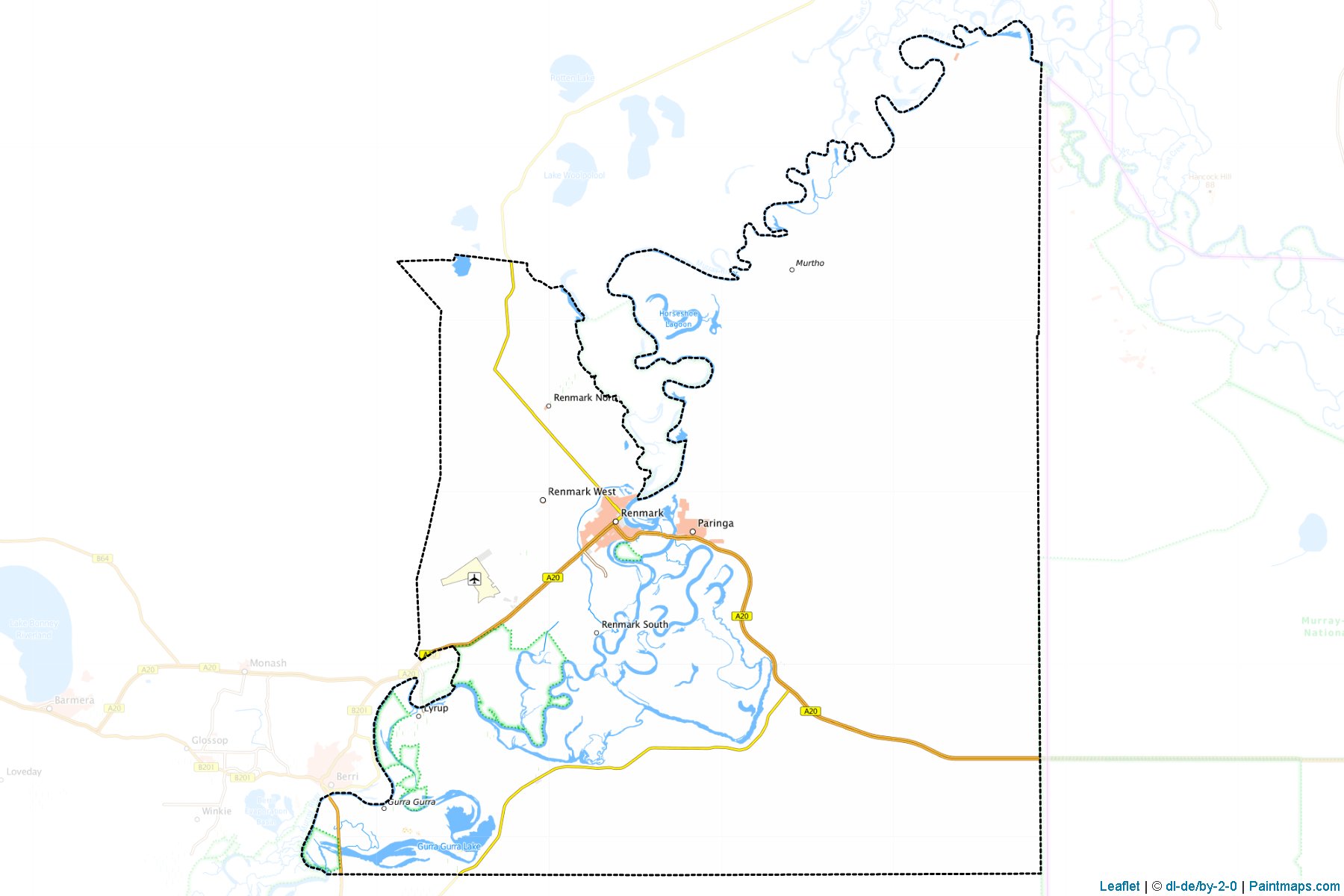 Renmark Paringa (South Australia) Map Cropping Samples-1