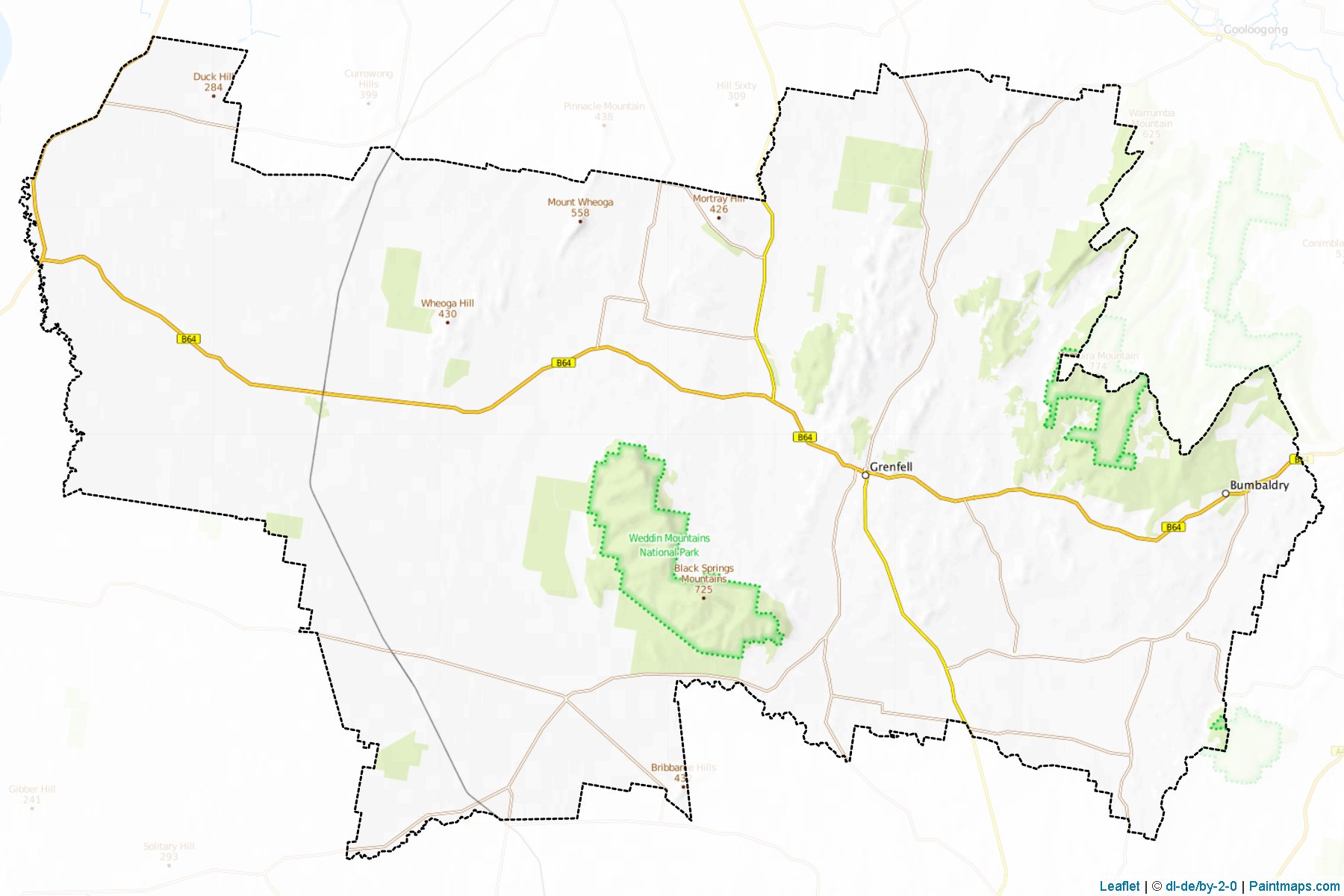 Weddin (New South Wales) Map Cropping Samples-1