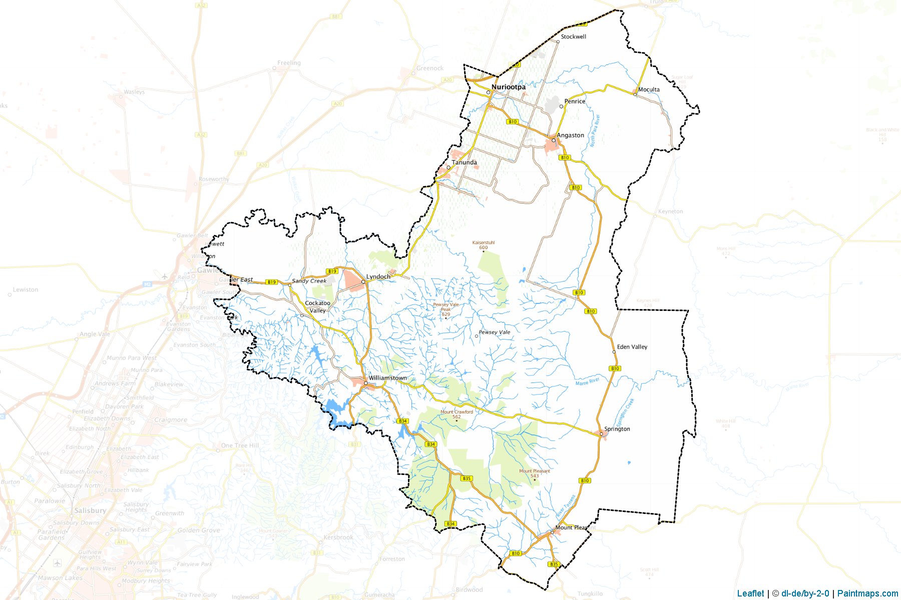 Barossa (South Australia) Map Cropping Samples-1