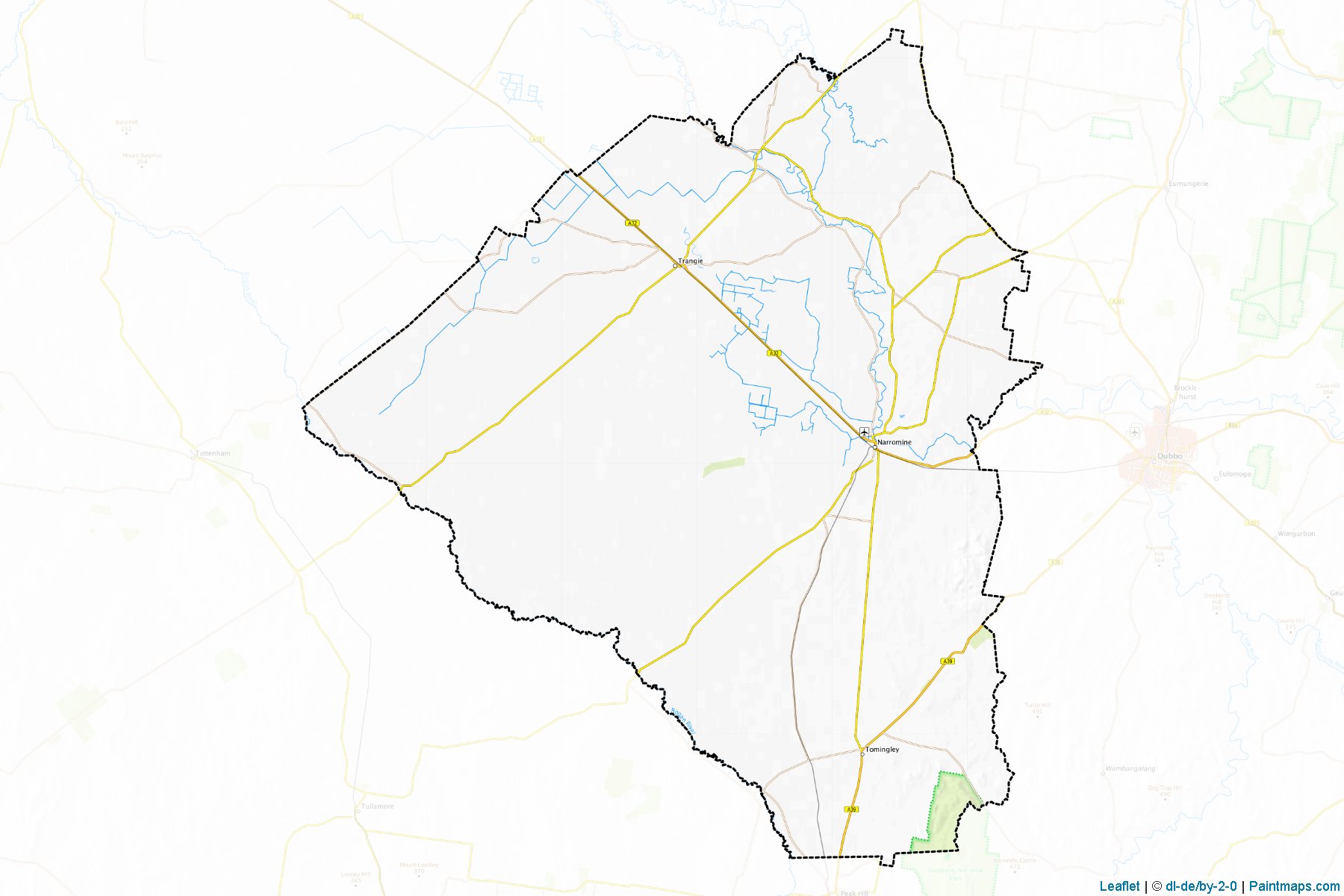 Narromine (New South Wales) Map Cropping Samples-1