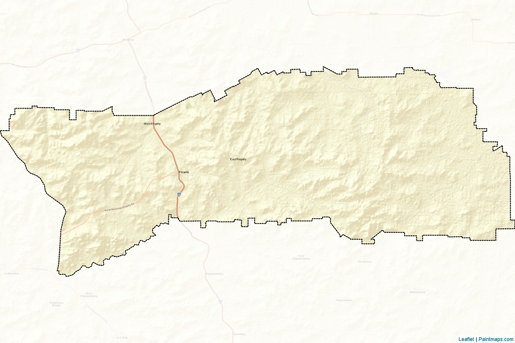 Pingelly (Western Australia) Map Cropping Samples-2