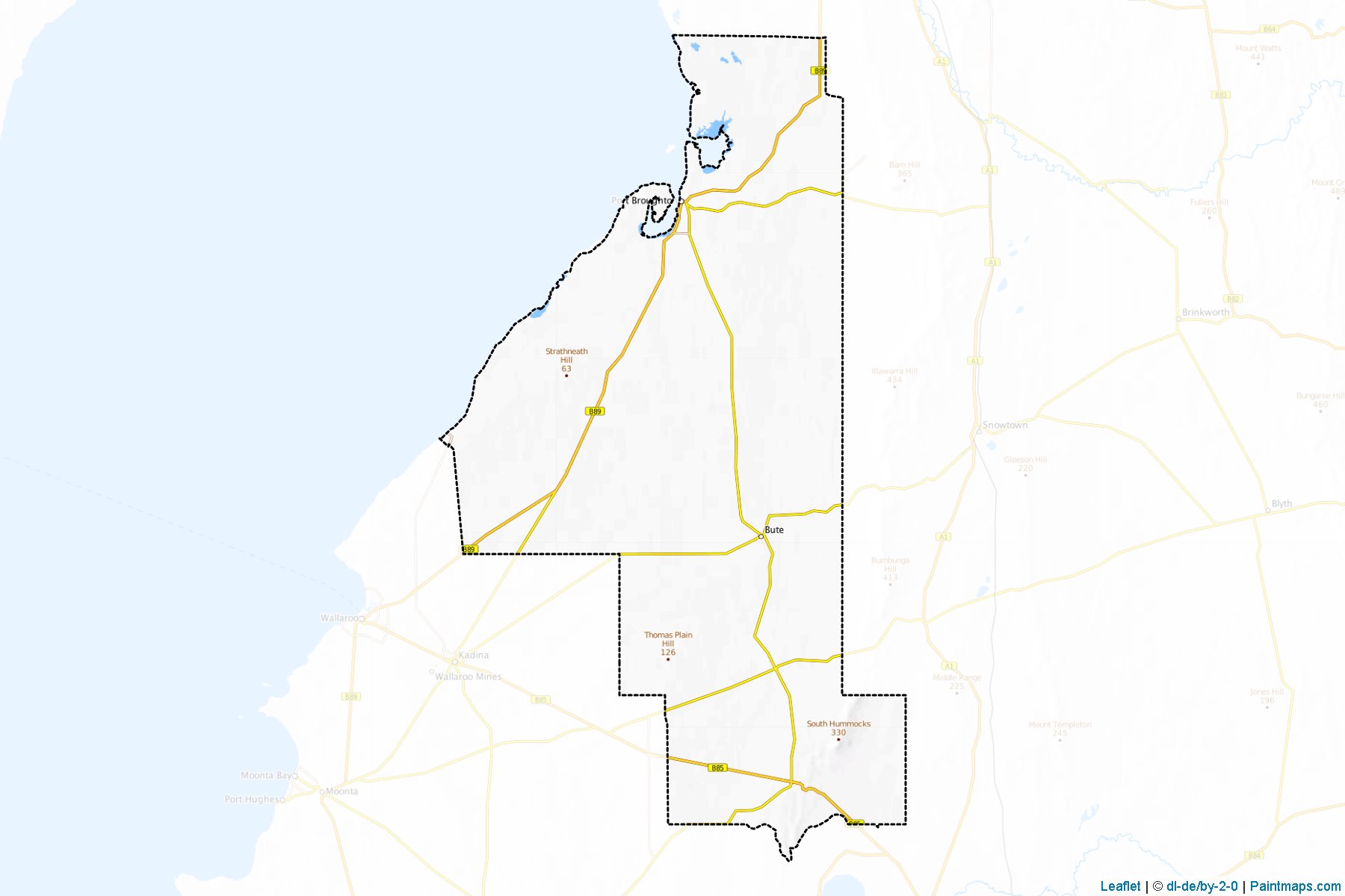 Barunga West (South Australia) Map Cropping Samples-1