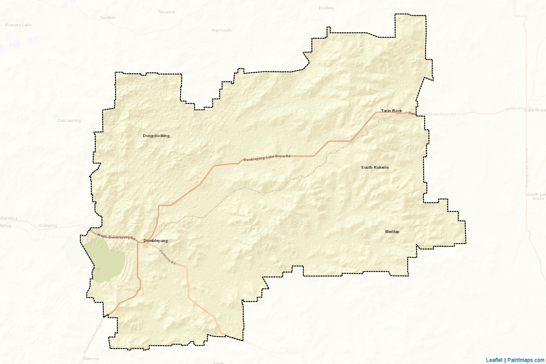 Dumbleyung (Western Australia) Map Cropping Samples-2