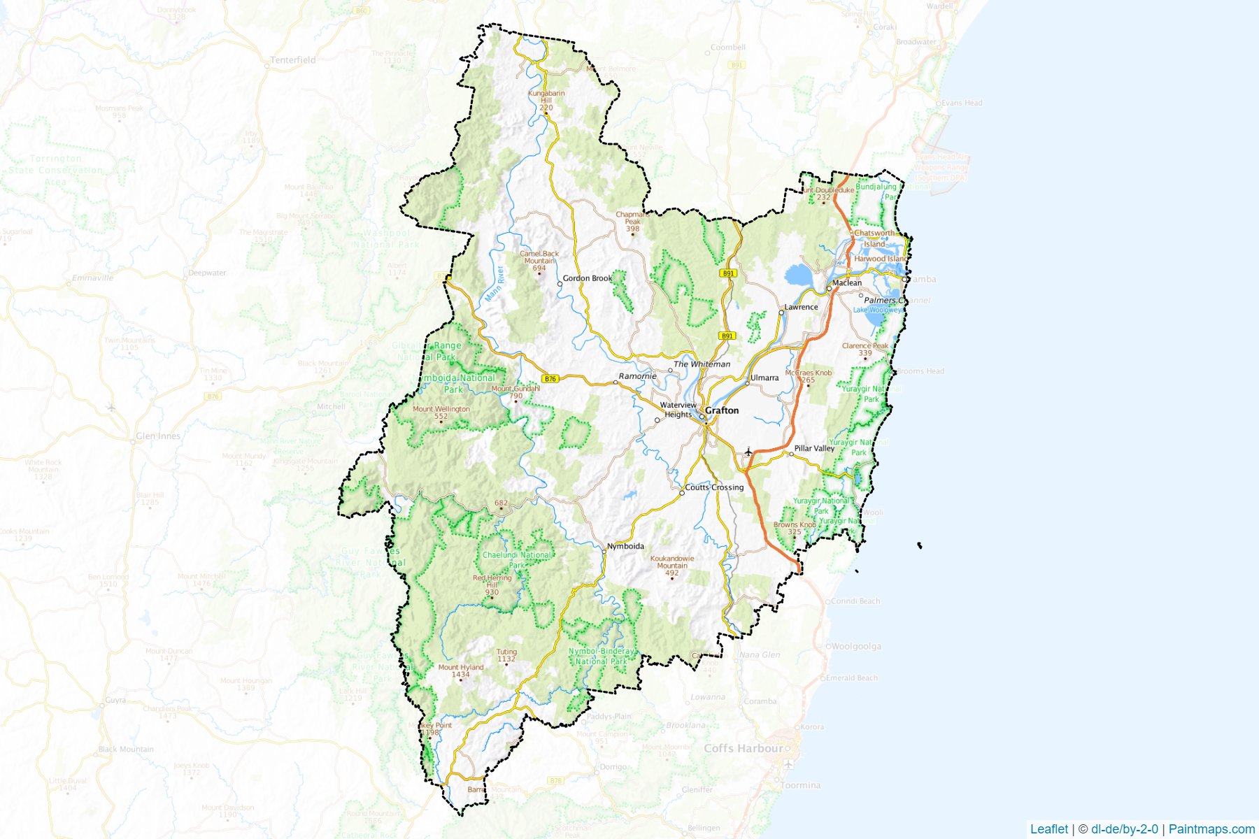 Clarence Valley (New South Wales) Map Cropping Samples-1