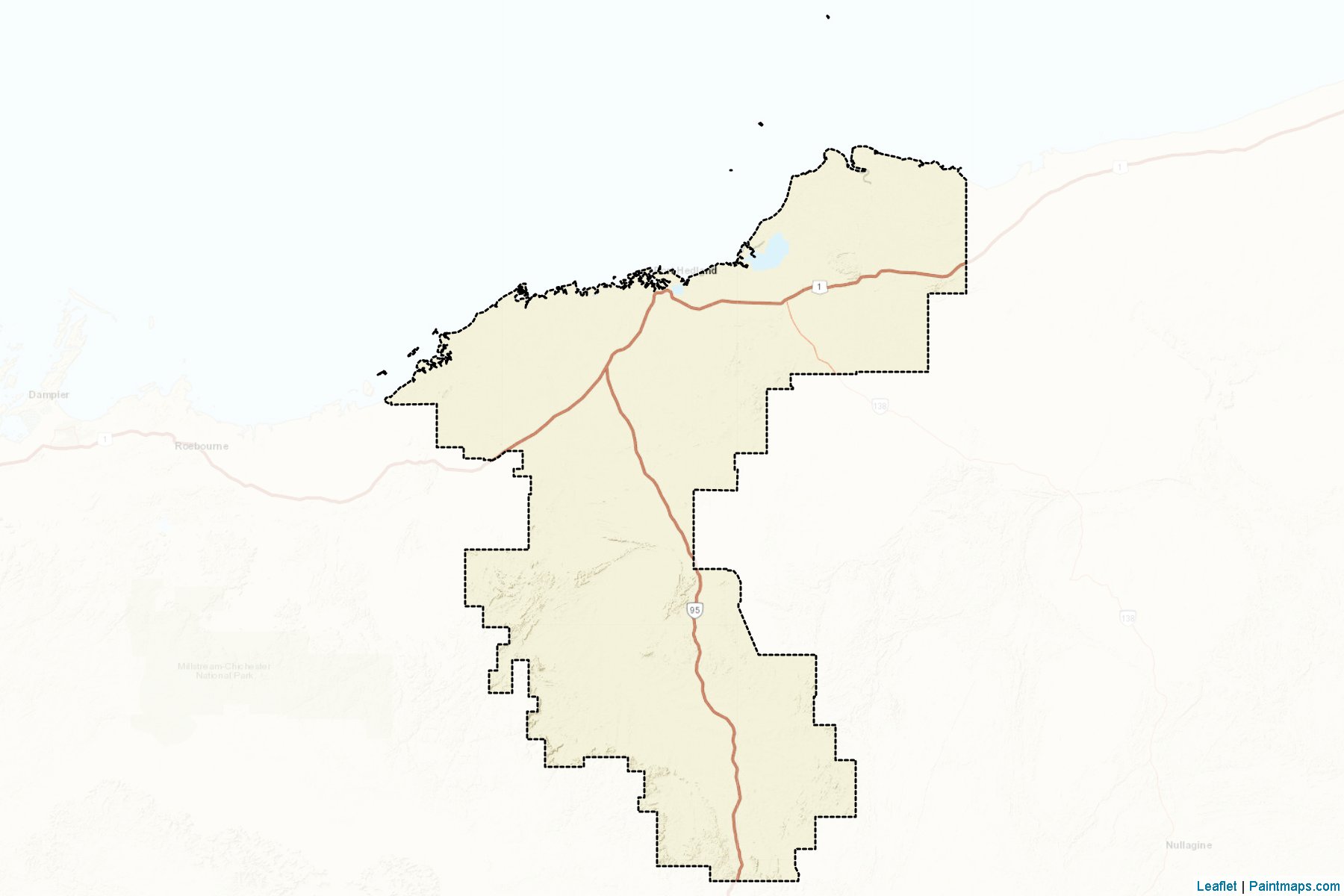 Muestras de recorte de mapas Port Hedland (Western Australia)-2