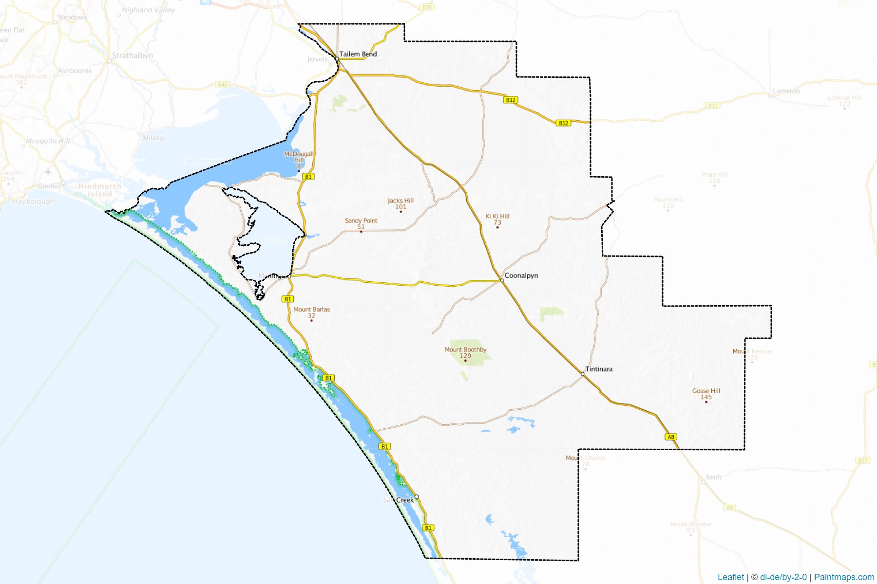 Muestras de recorte de mapas The Coorong (South Australia)-1